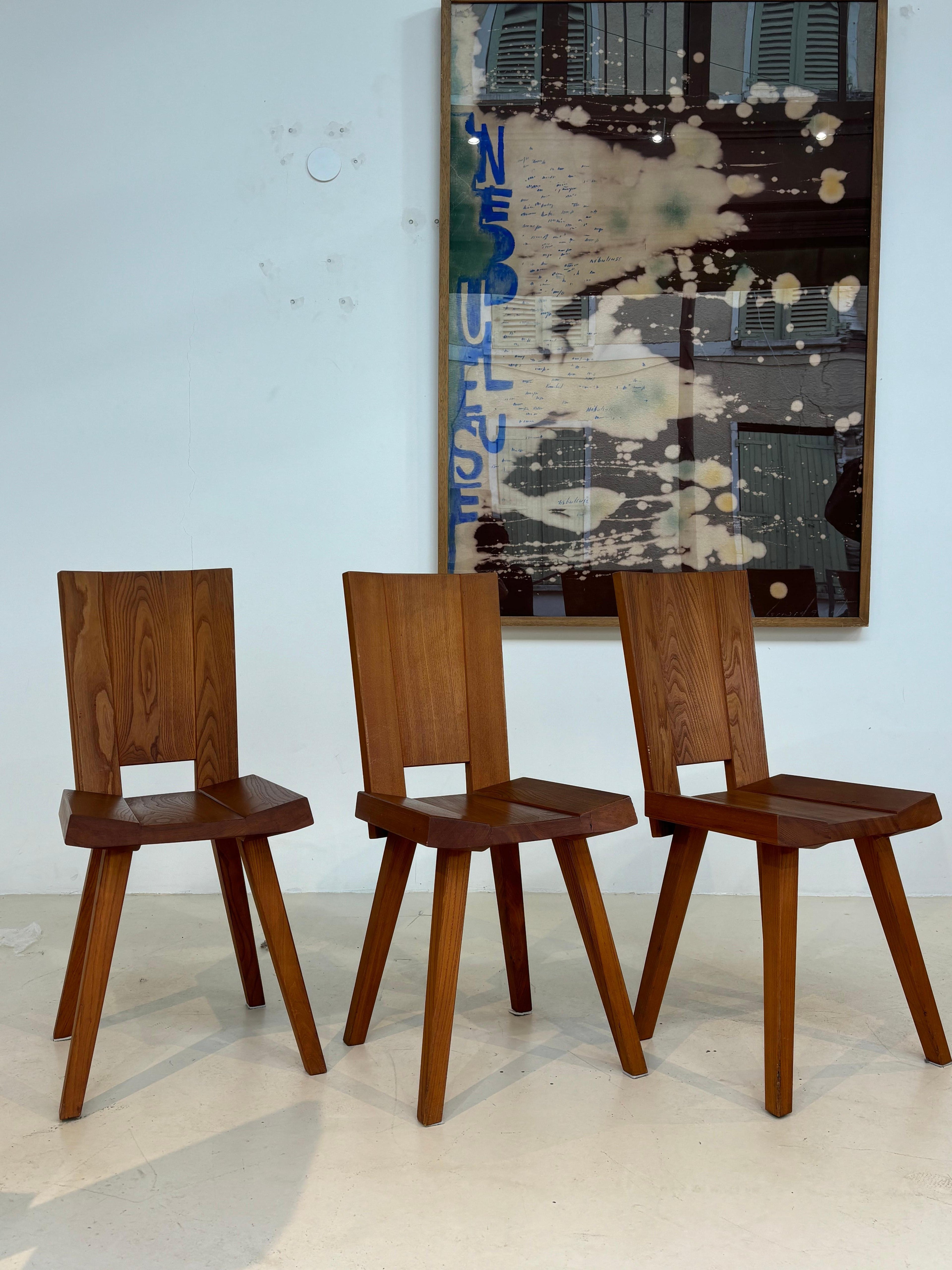 Rare set of 6 chairs by Claude De Moyen