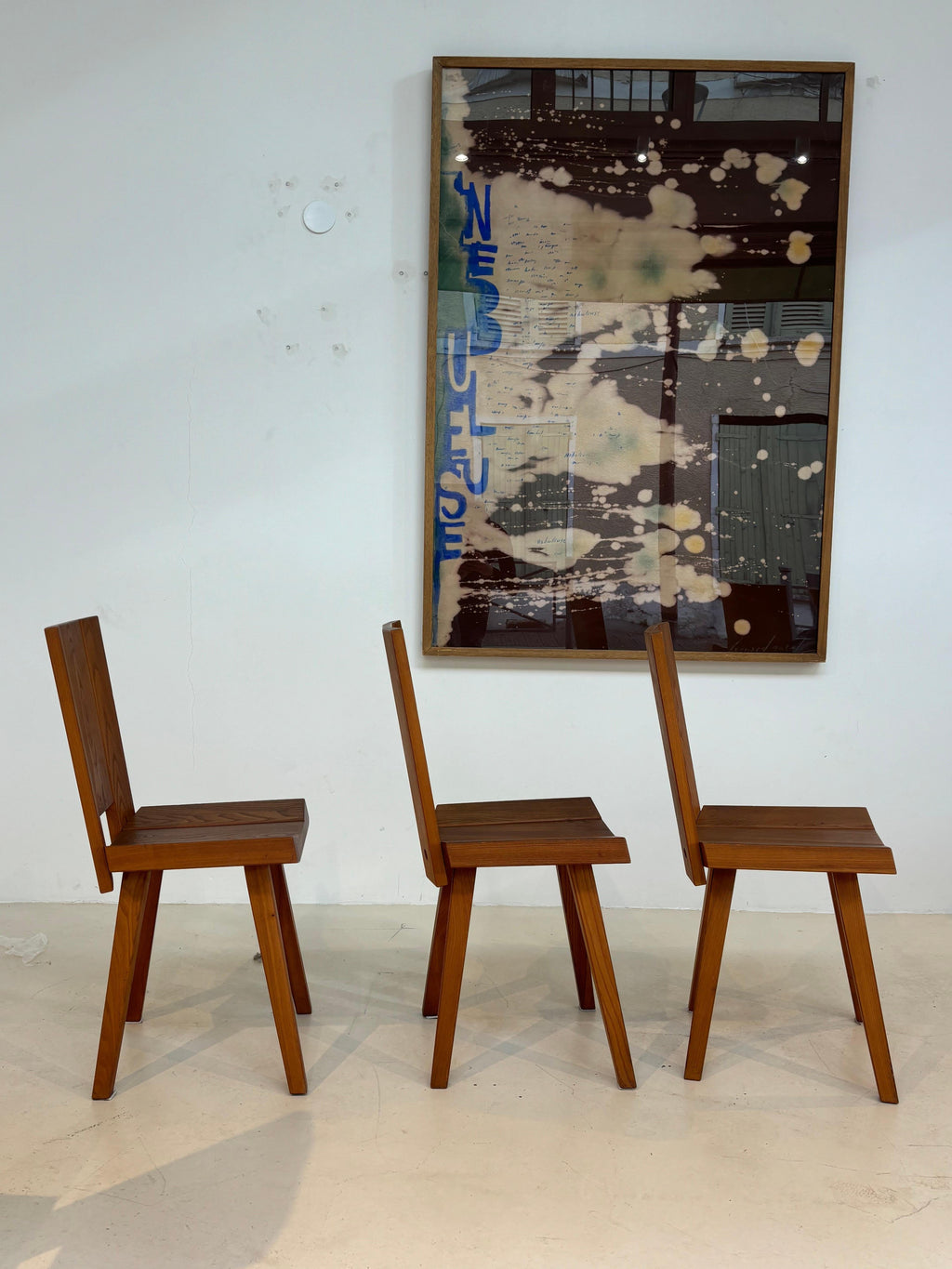 Rare set of 6 chairs by Claude De Moyen