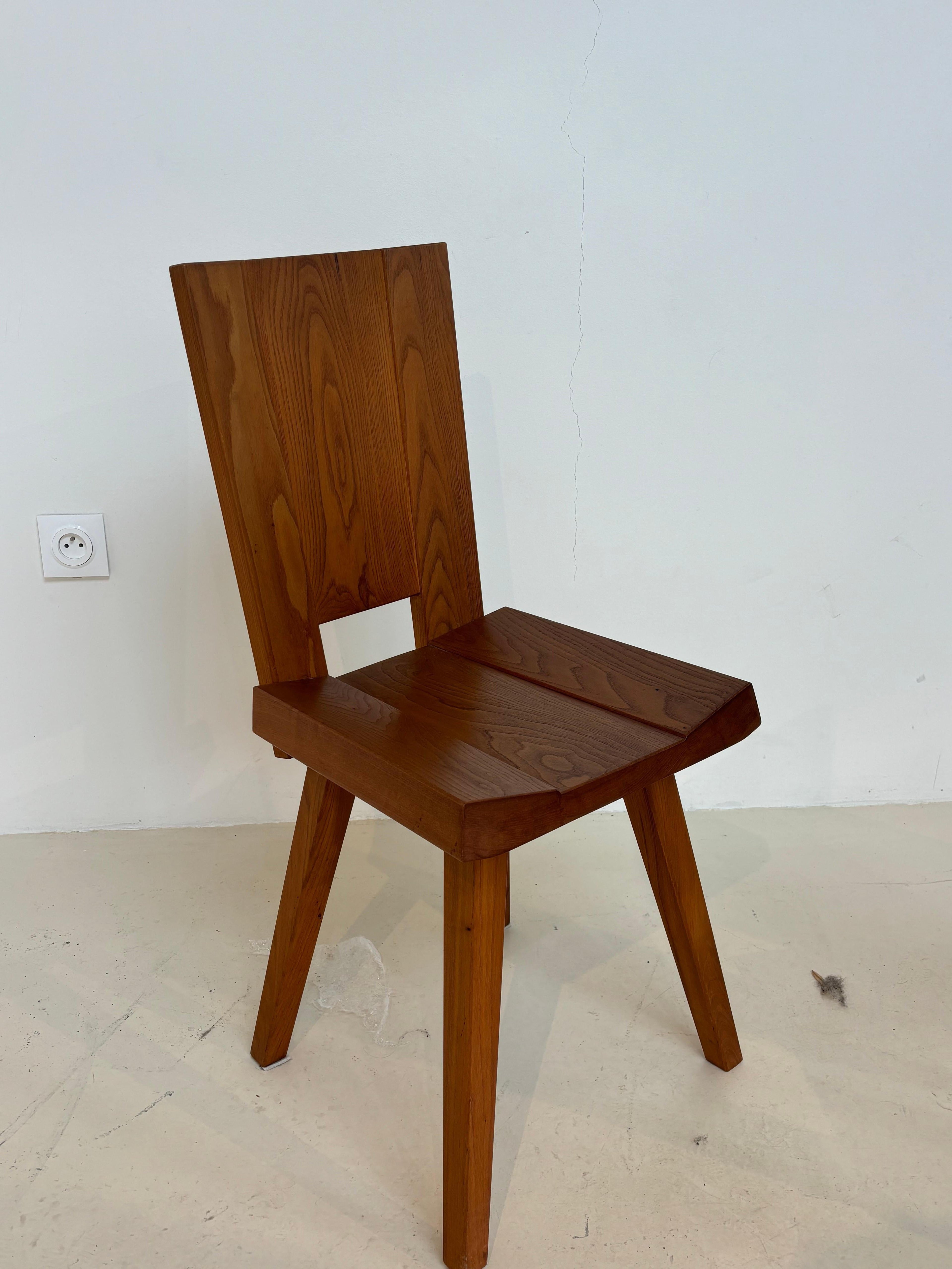 Rare set of 6 chairs by Claude De Moyen