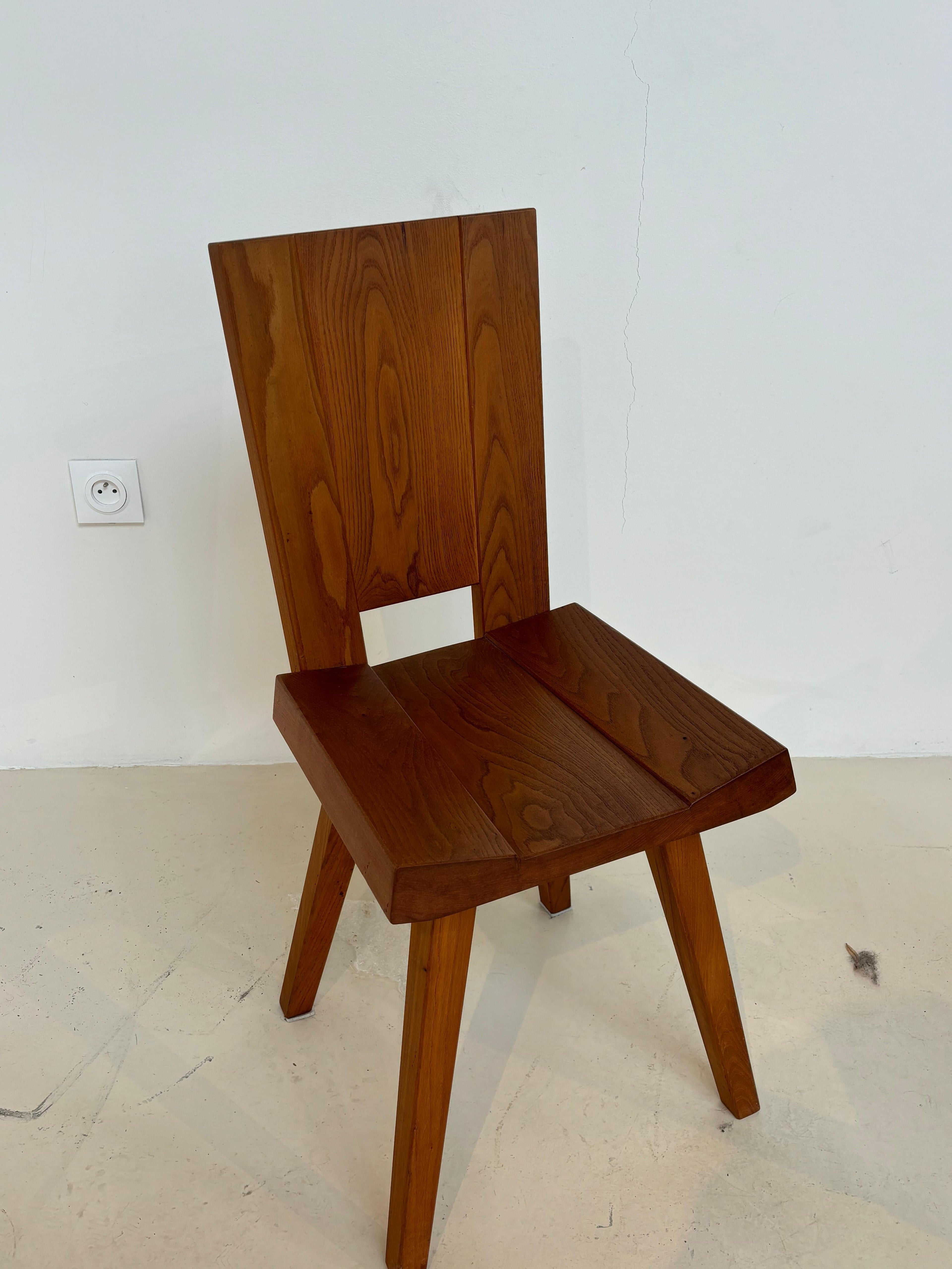 Rare set of 6 chairs by Claude De Moyen