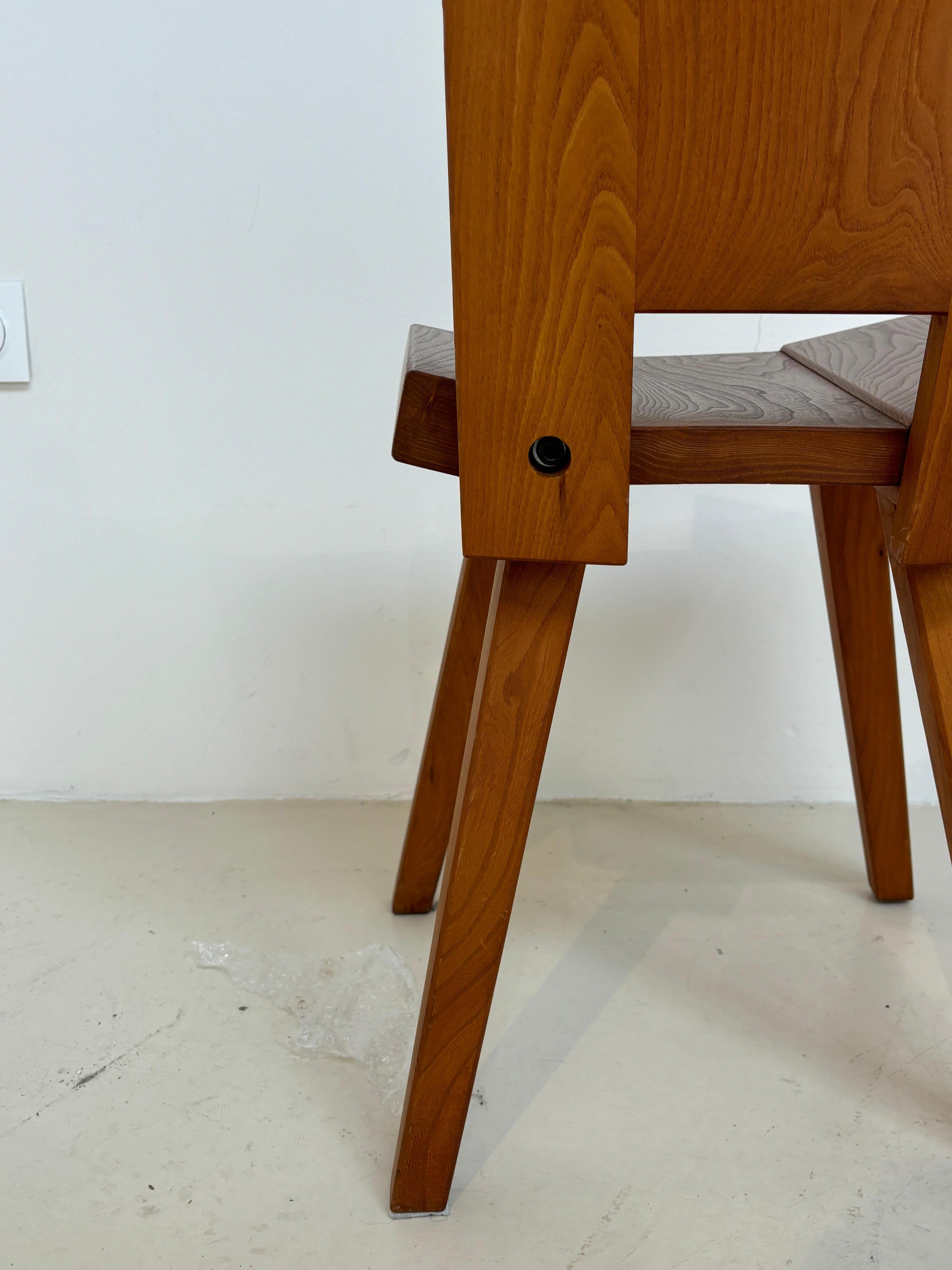 Rare set of 6 chairs by Claude De Moyen