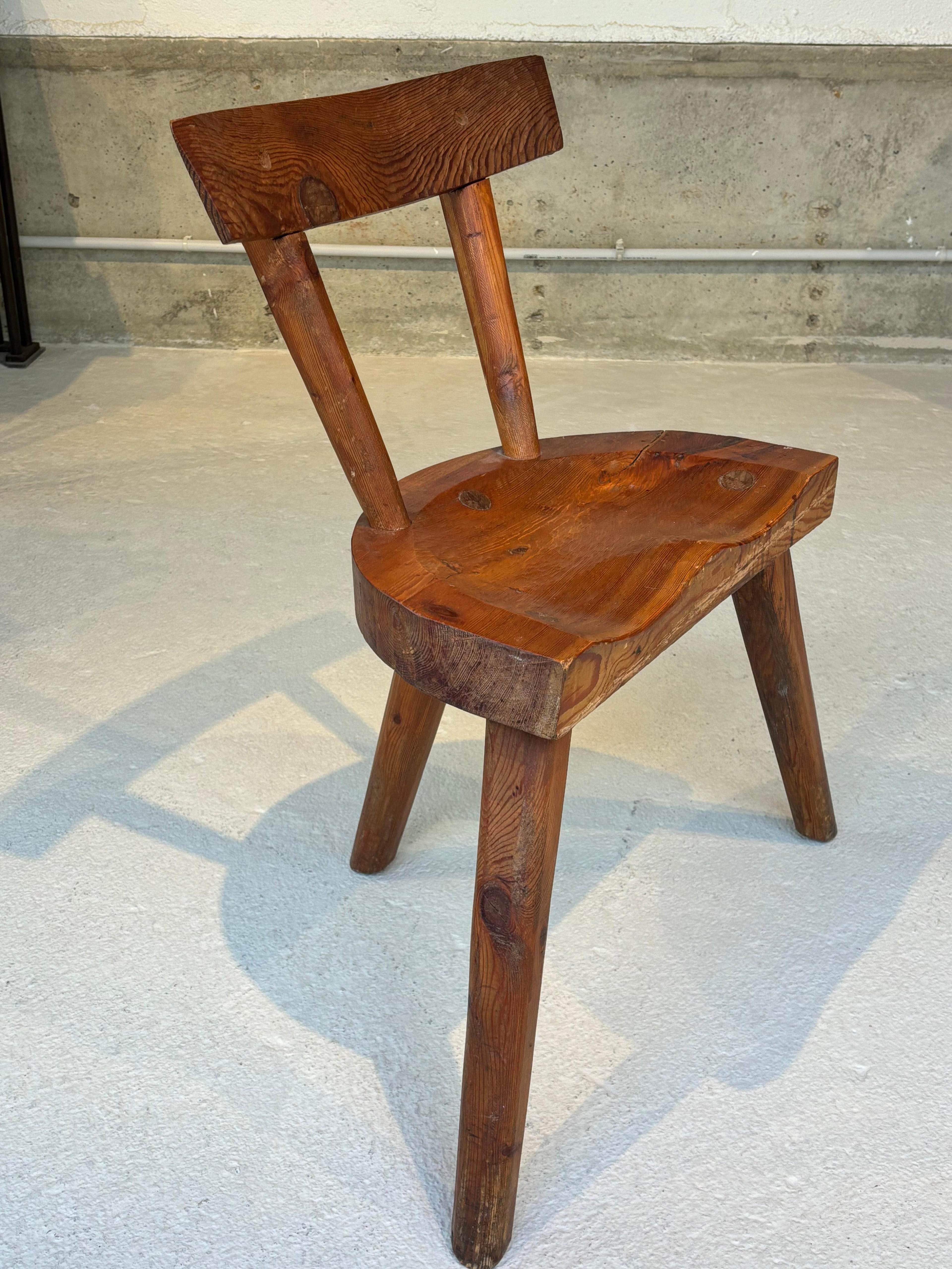 Scarce early chair by les artisans de Marolles