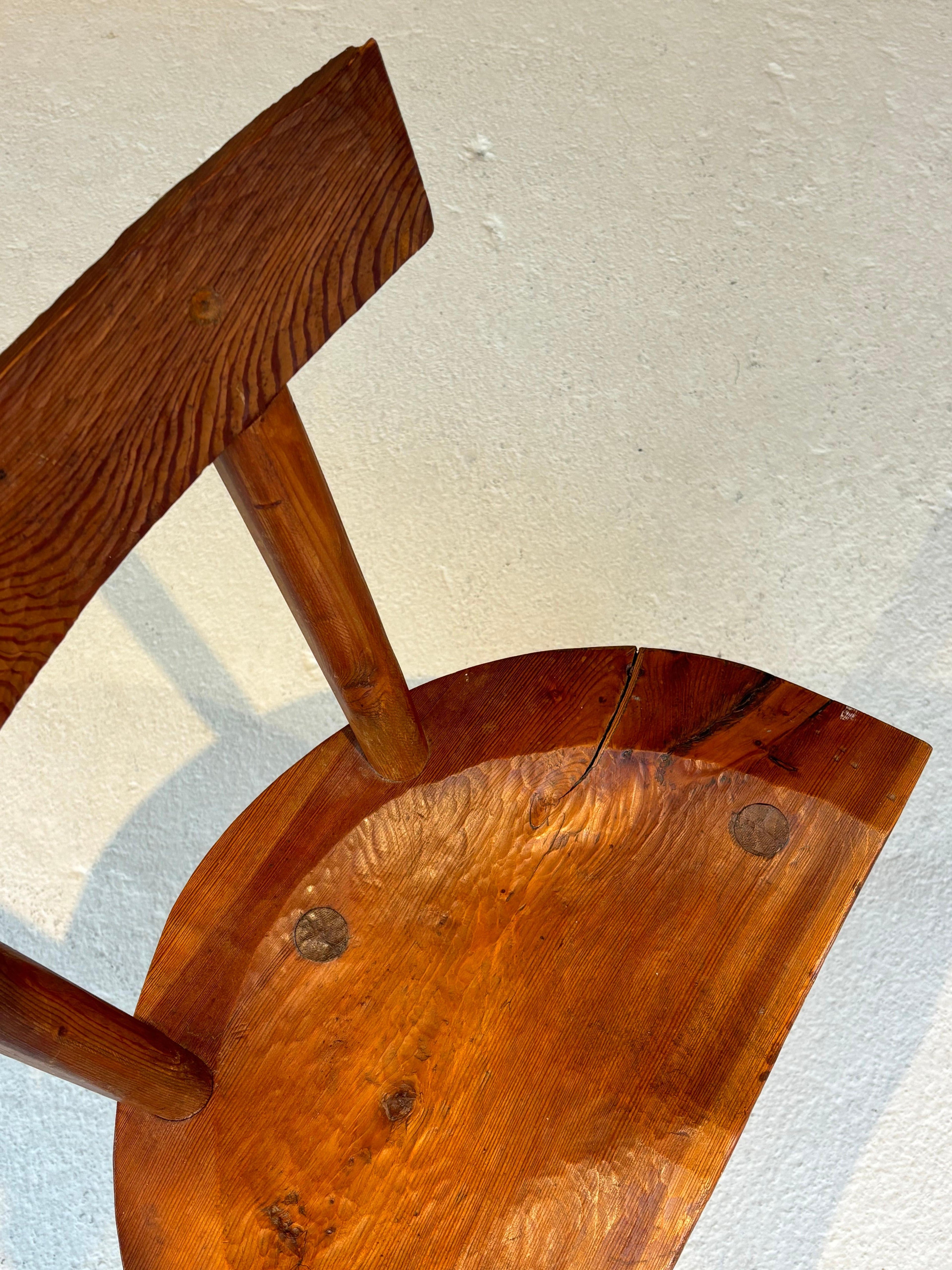 Scarce early chair by les artisans de Marolles