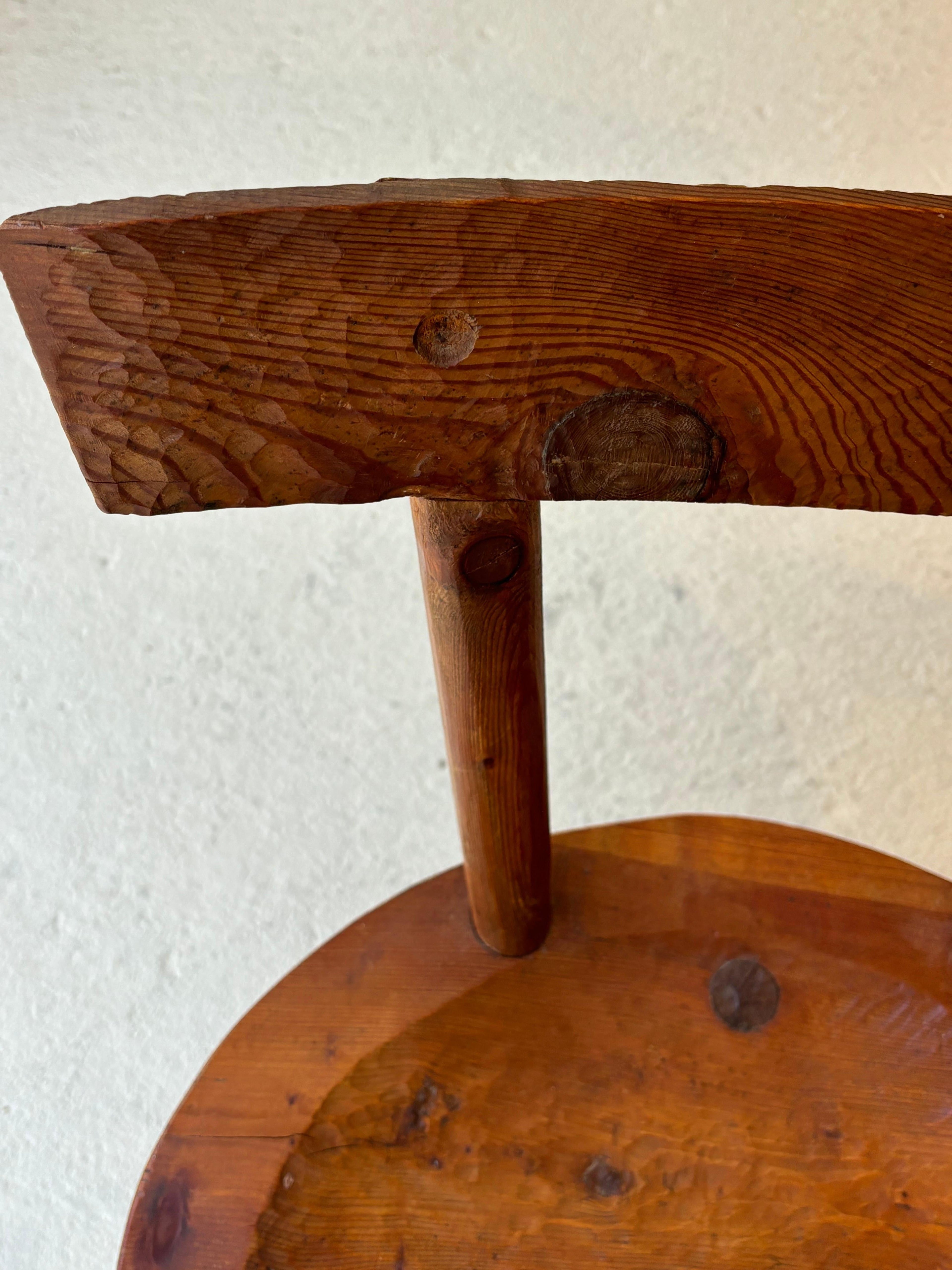 Scarce early chair by les artisans de Marolles