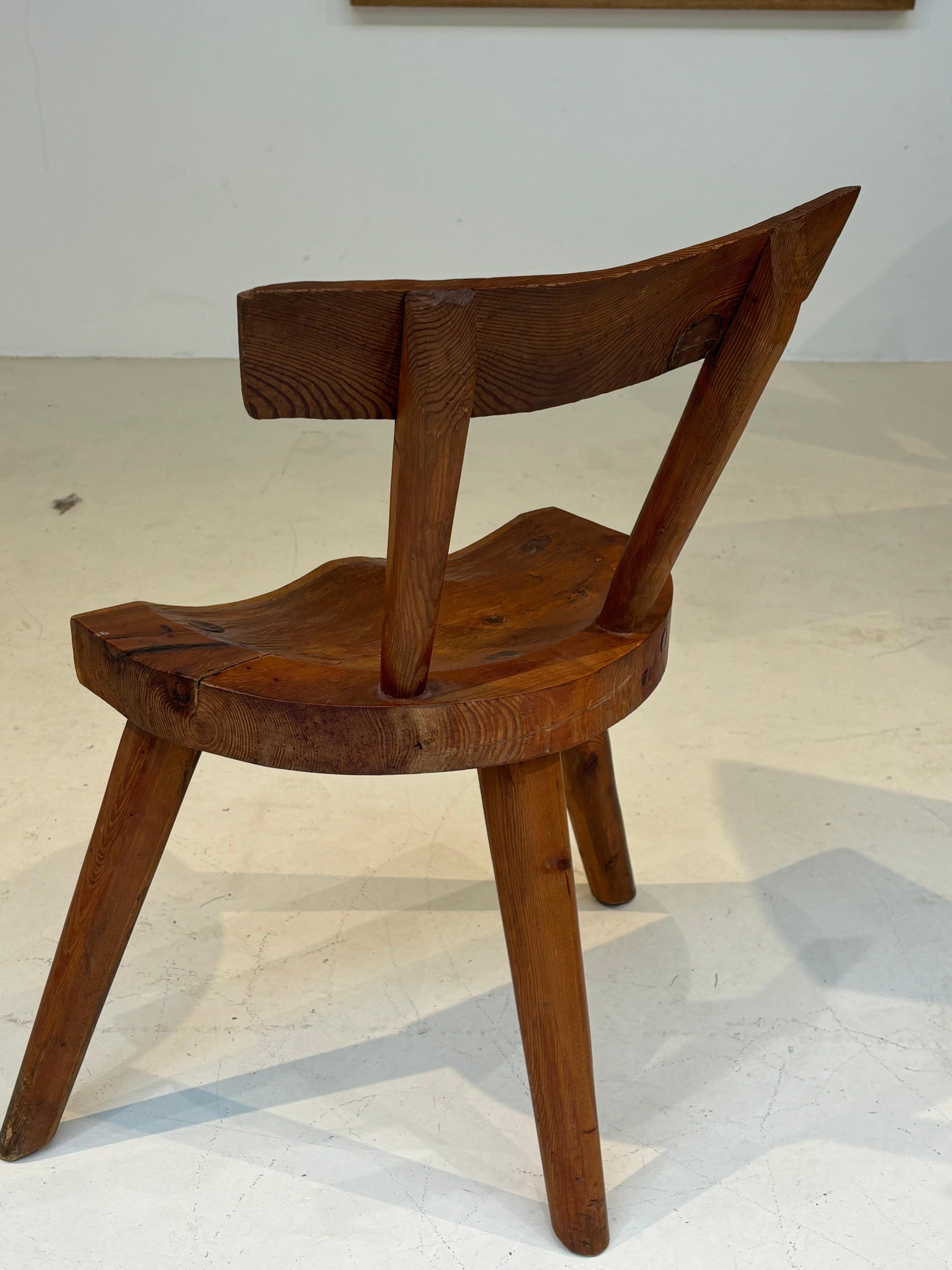 Scarce early chair by les artisans de Marolles