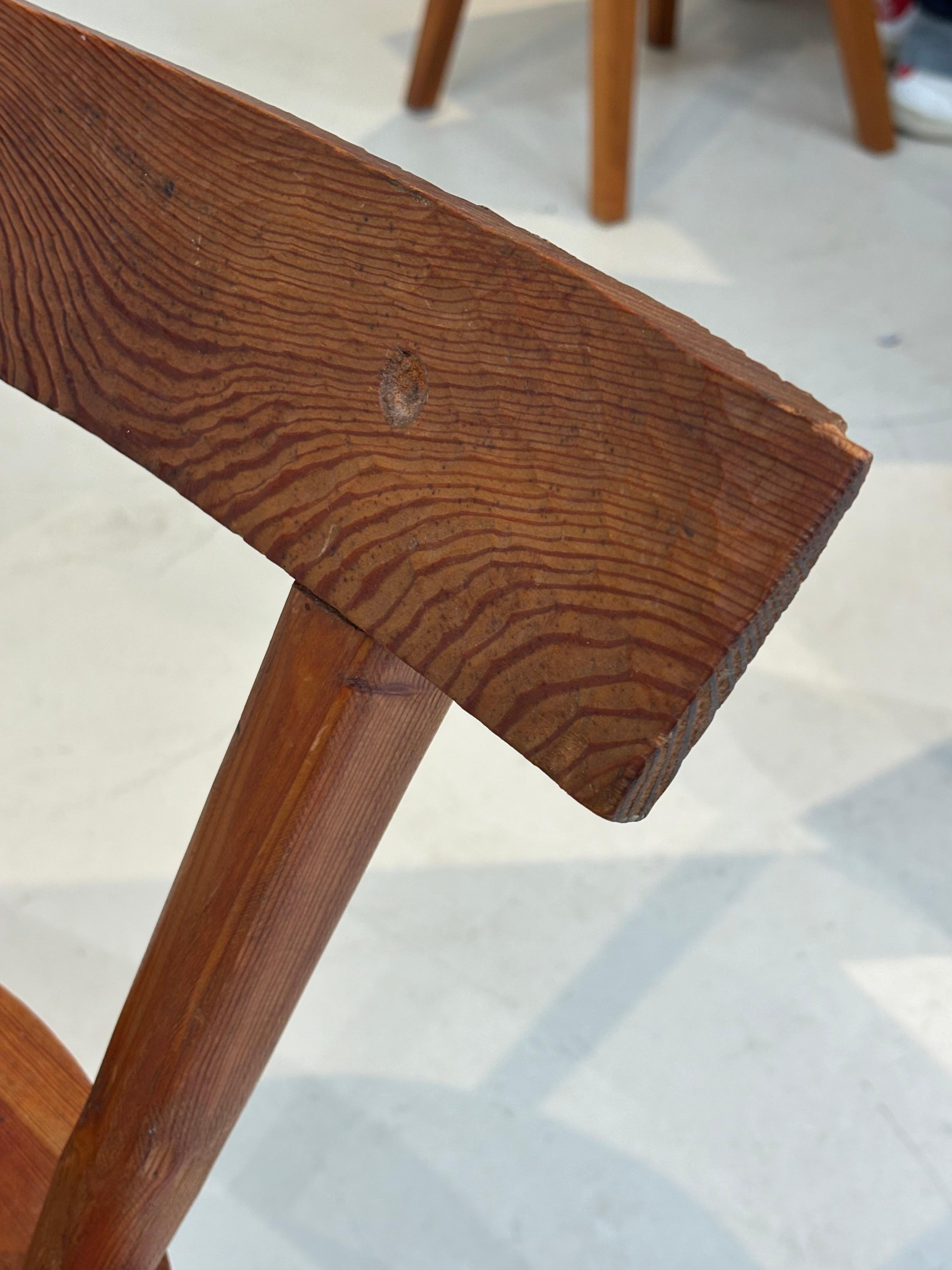 Scarce early chair by les artisans de Marolles