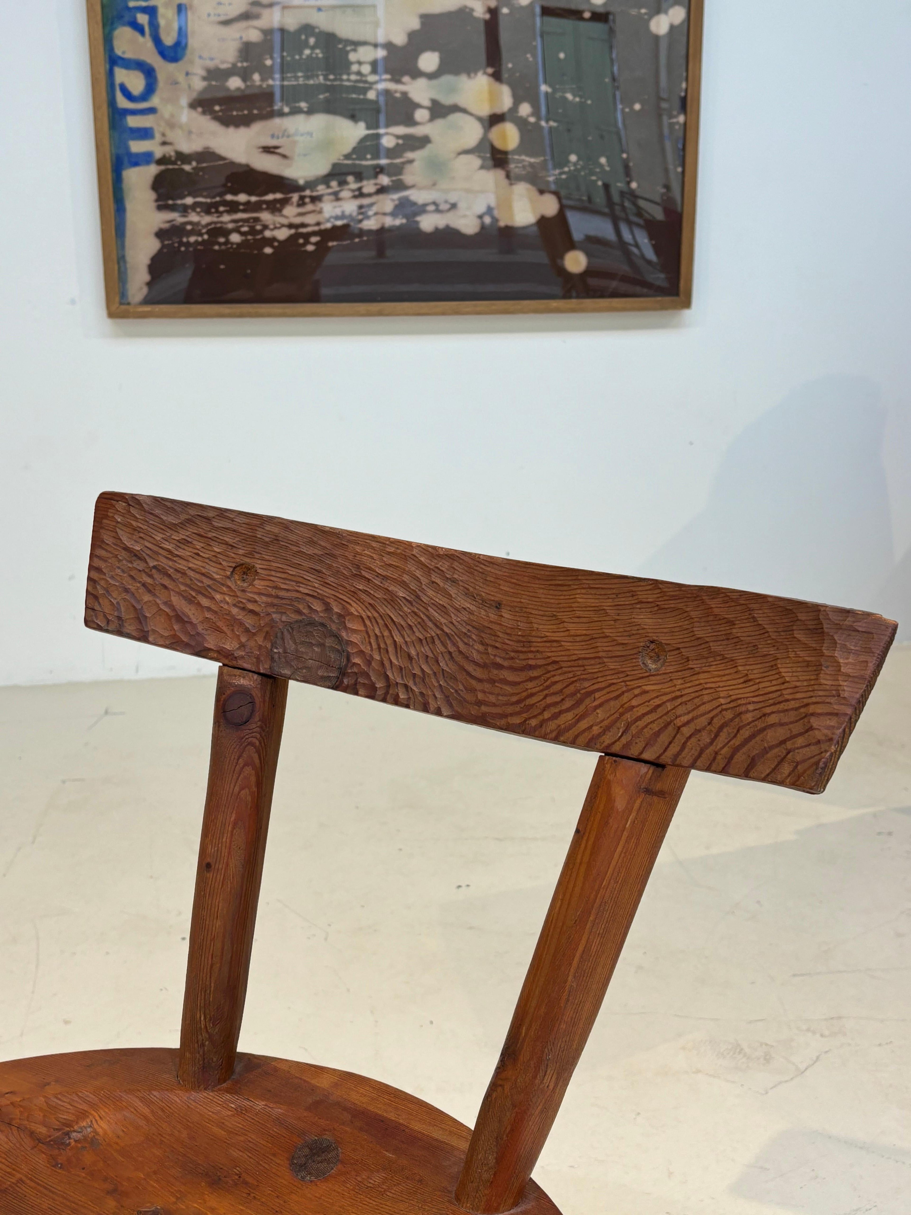 Scarce early chair by les artisans de Marolles