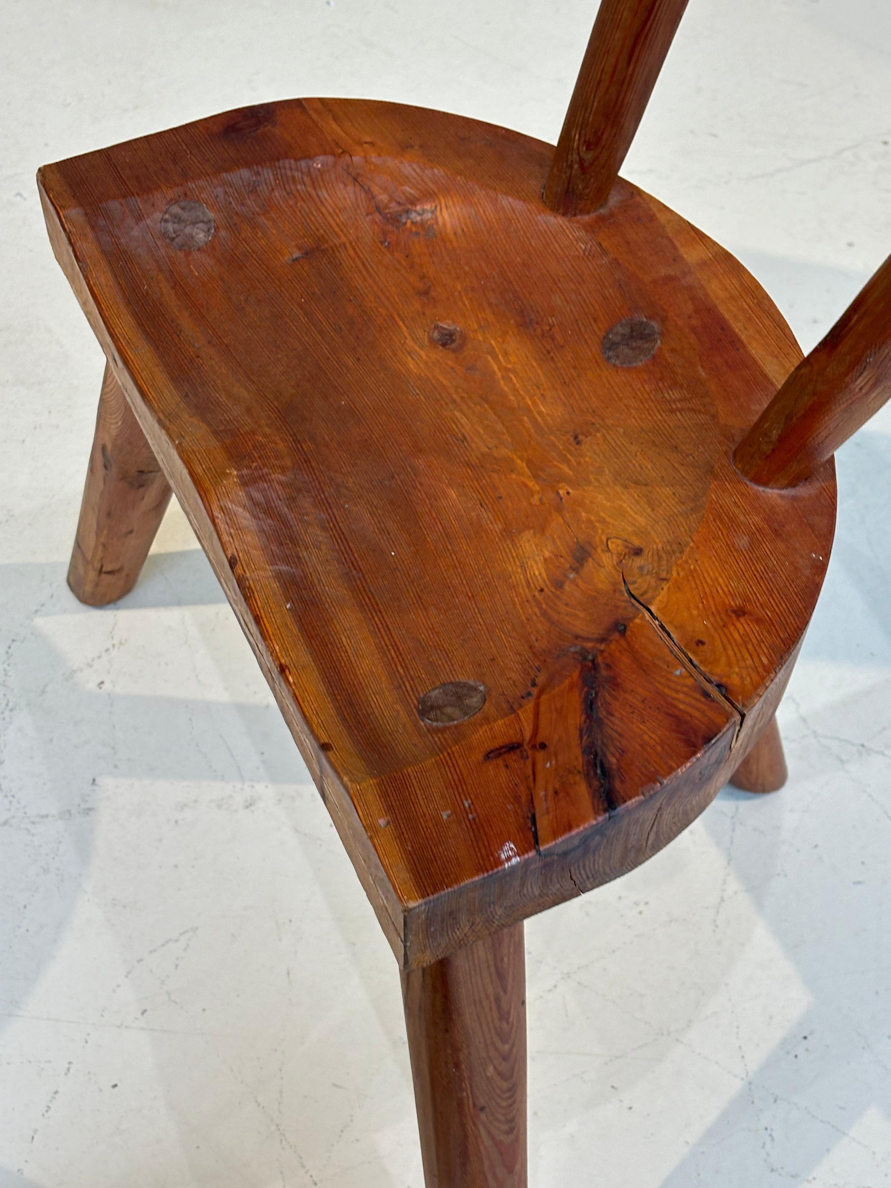 Scarce early chair by les artisans de Marolles