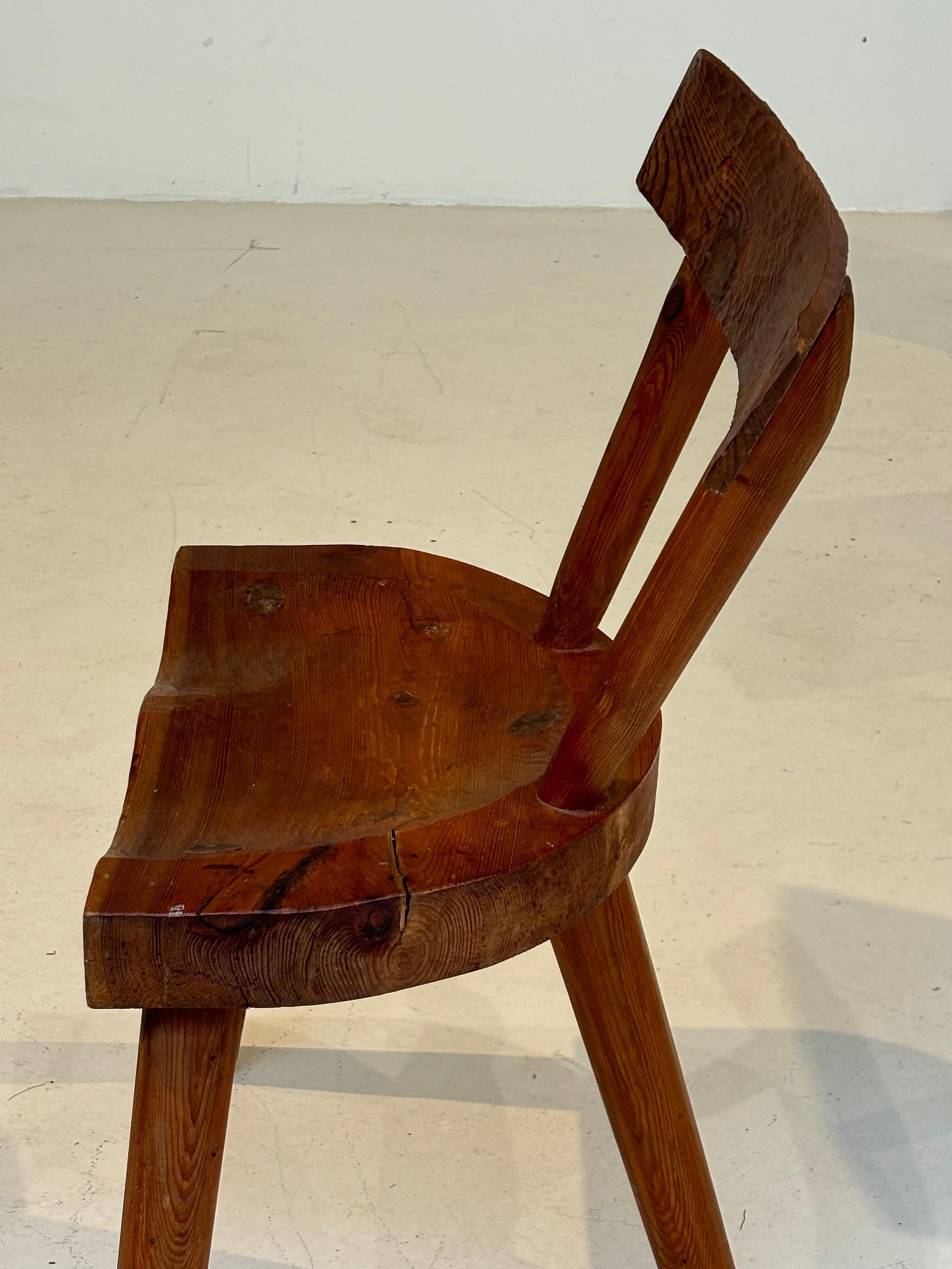 Scarce early chair by les artisans de Marolles