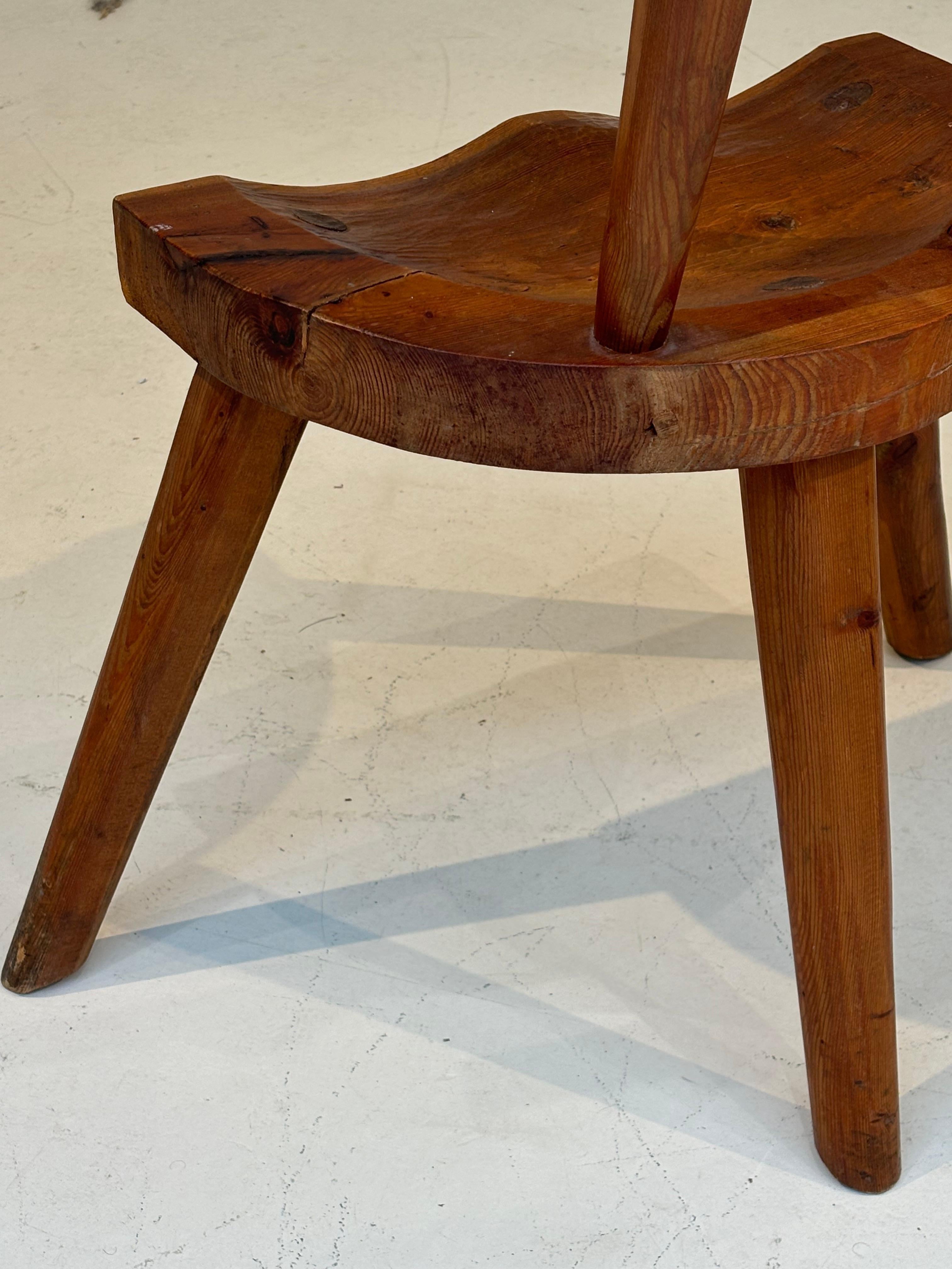 Scarce early chair by les artisans de Marolles