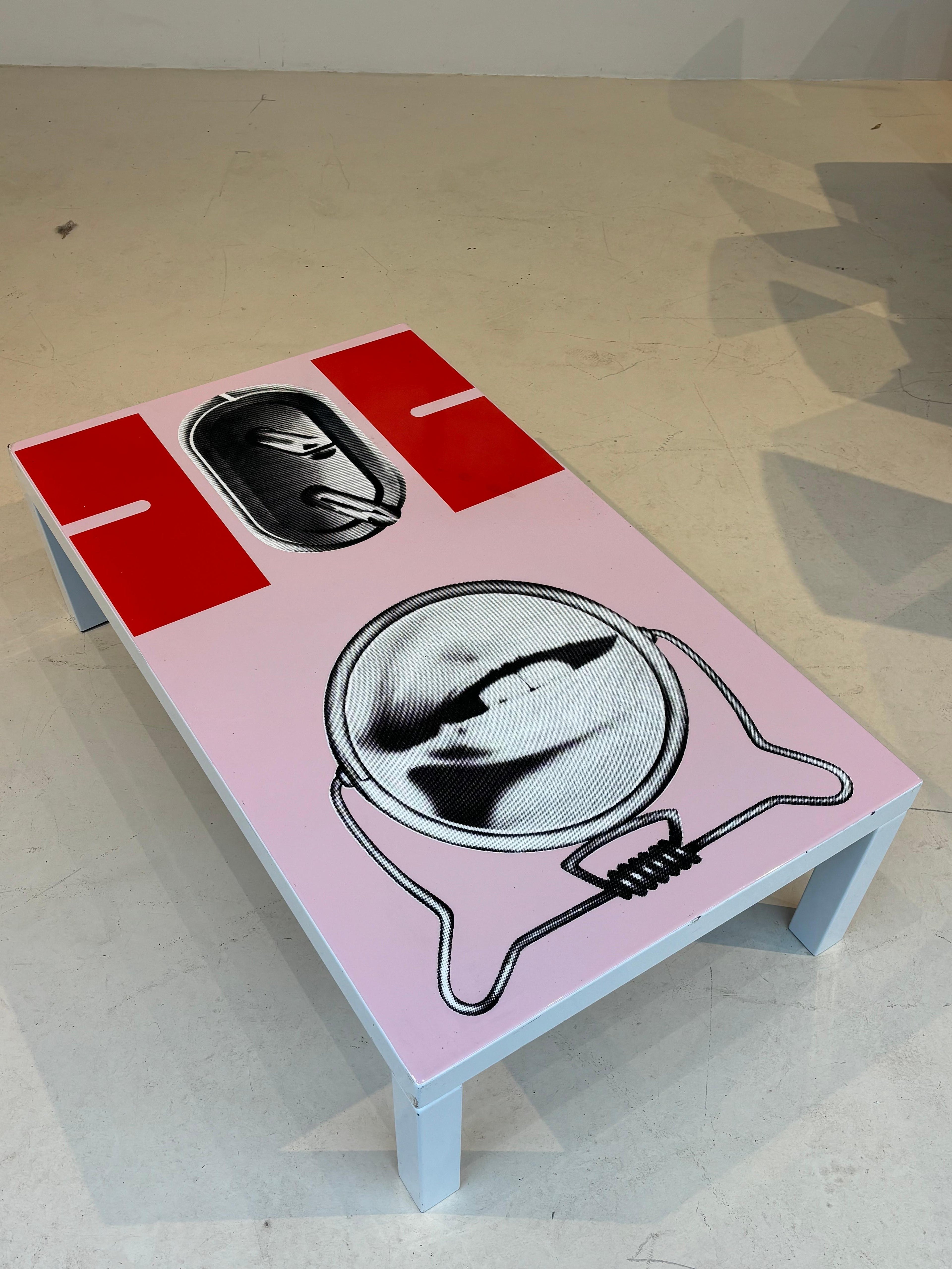 Peter Klasen coffee table for Atelier A edition