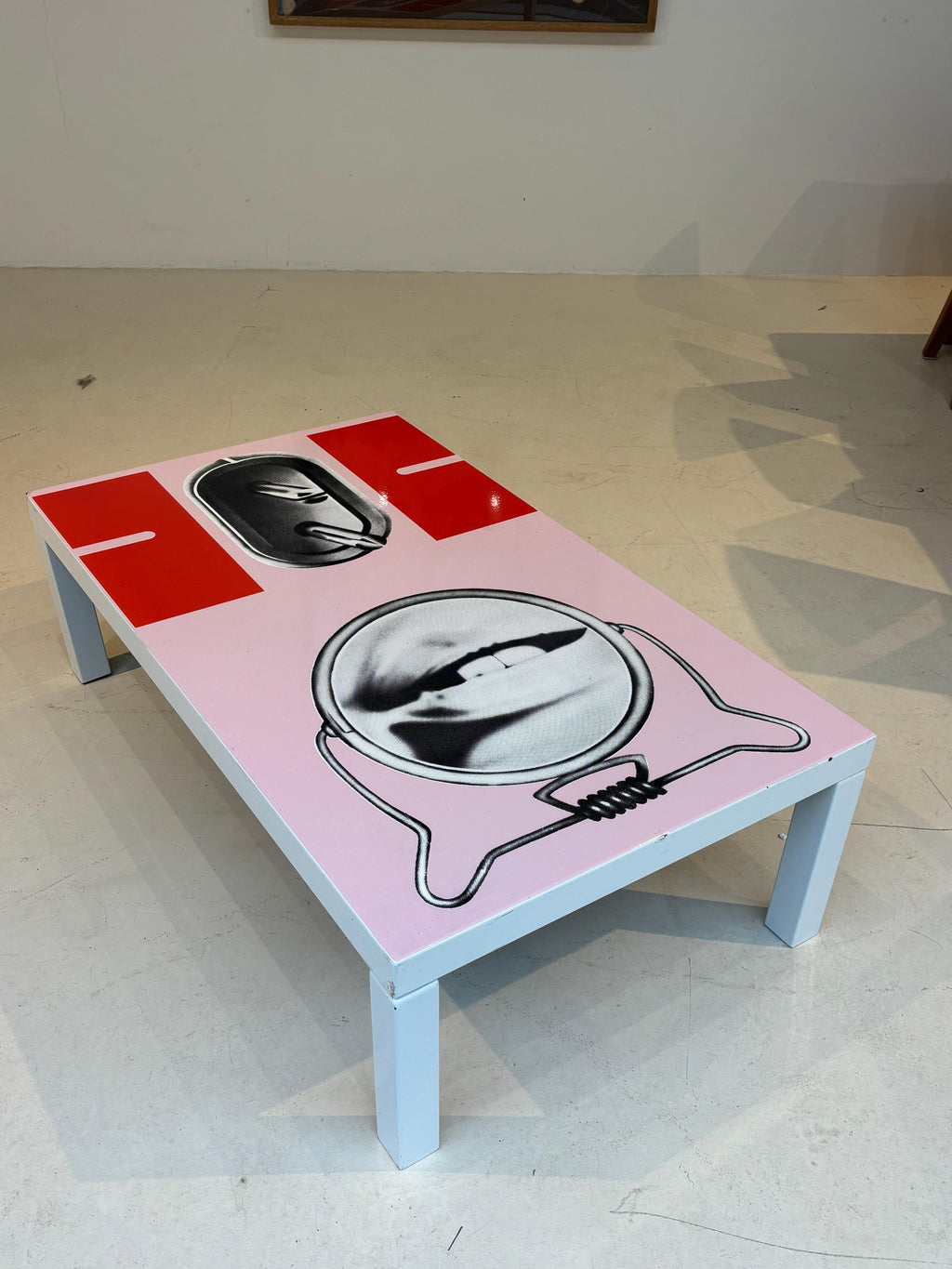 Peter Klasen coffee table for Atelier A edition