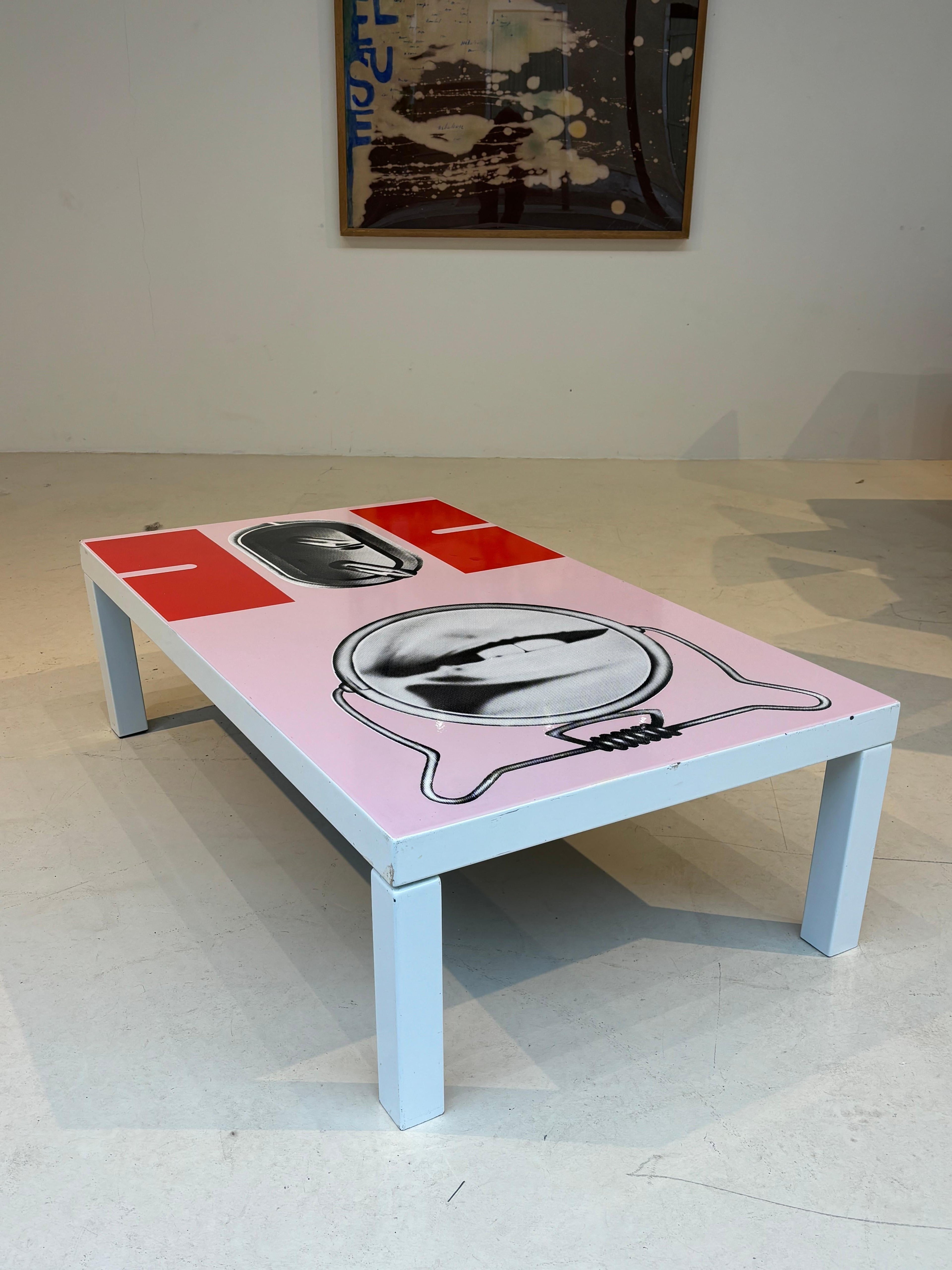 Peter Klasen coffee table for Atelier A edition