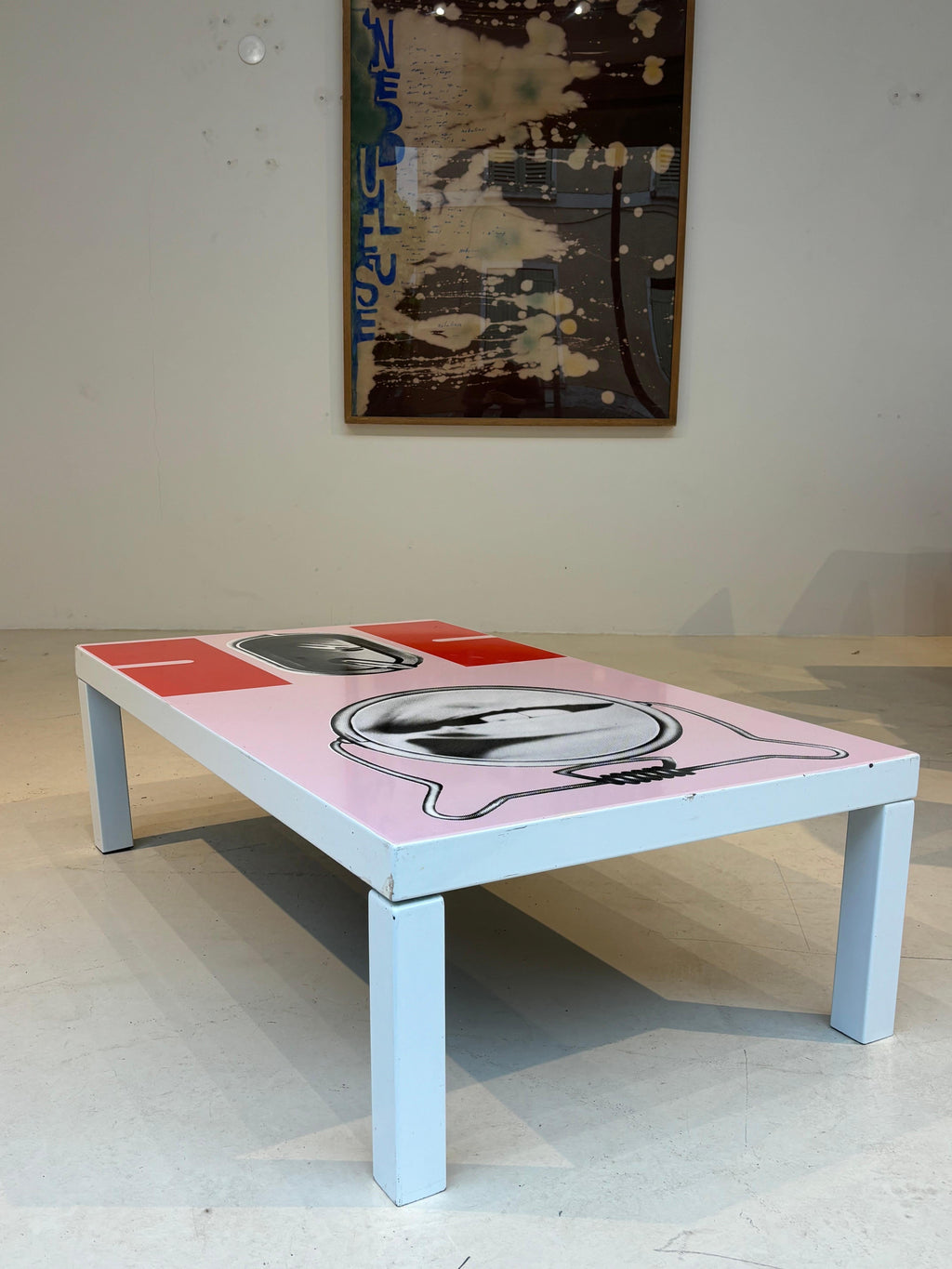 Peter Klasen coffee table for Atelier A edition