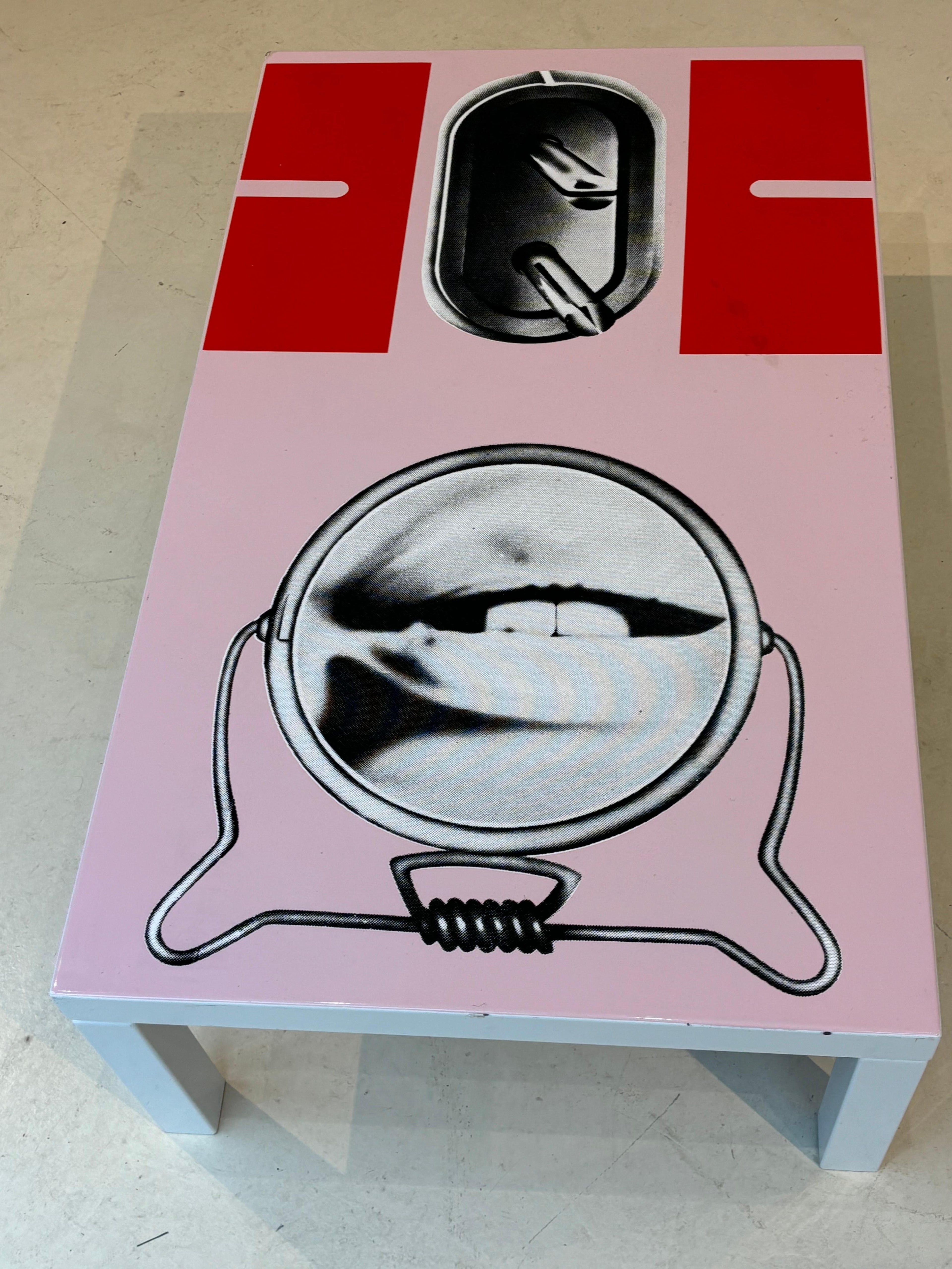 Peter Klasen coffee table for Atelier A edition