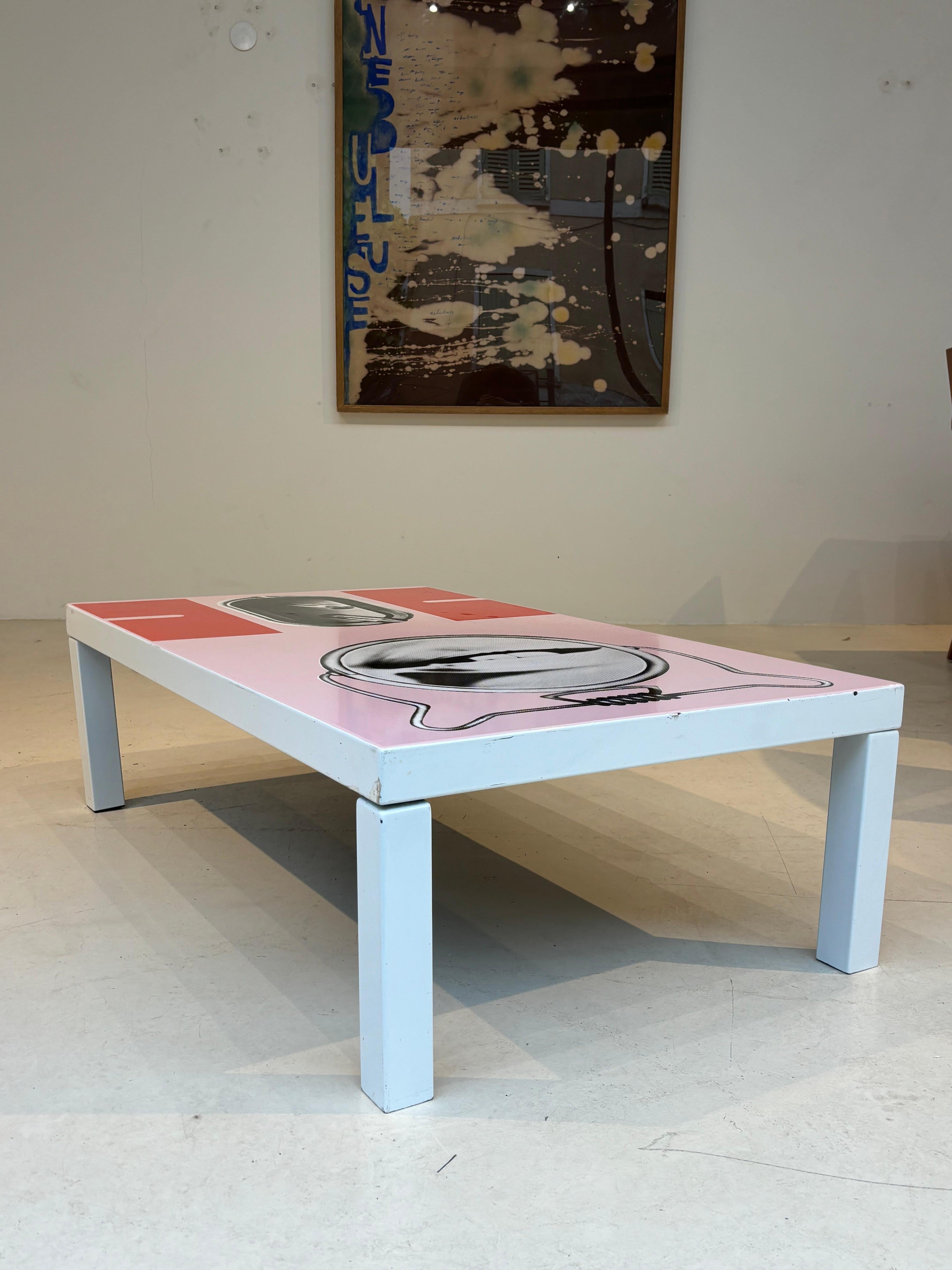 Peter Klasen coffee table for Atelier A edition