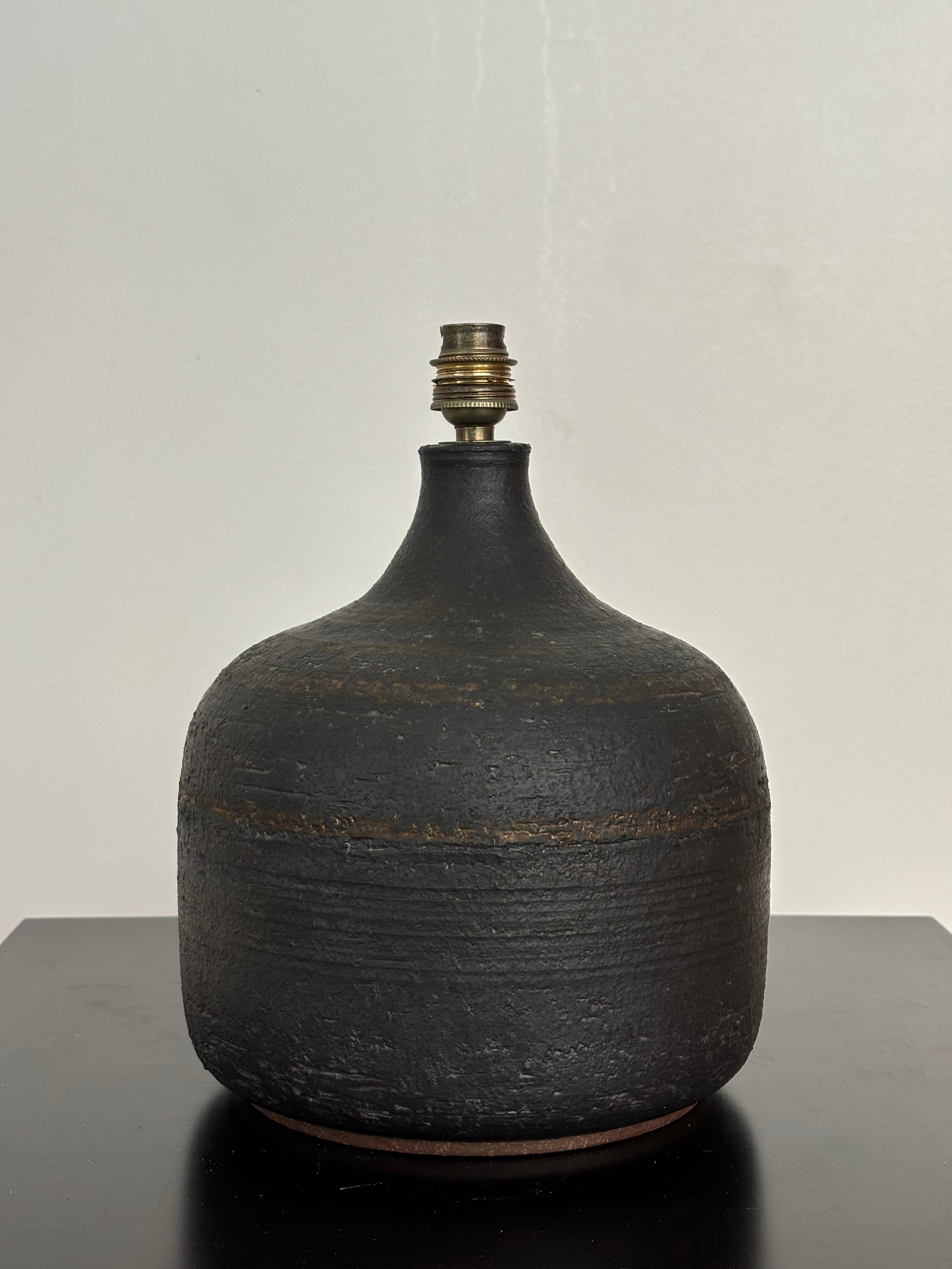 Table lamp by Jacques Pouchain for Dieulfilt