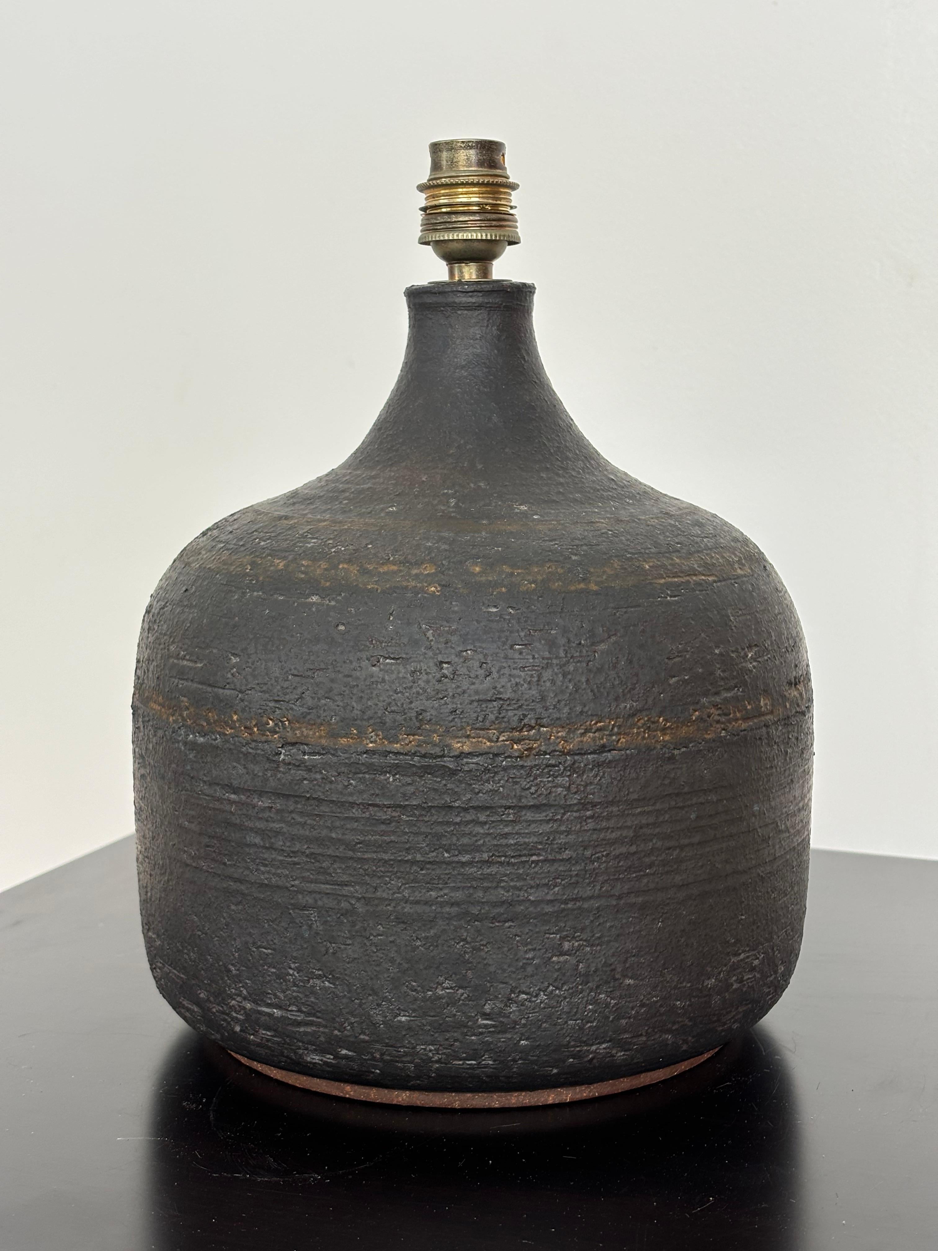 Table lamp by Jacques Pouchain for Dieulfilt