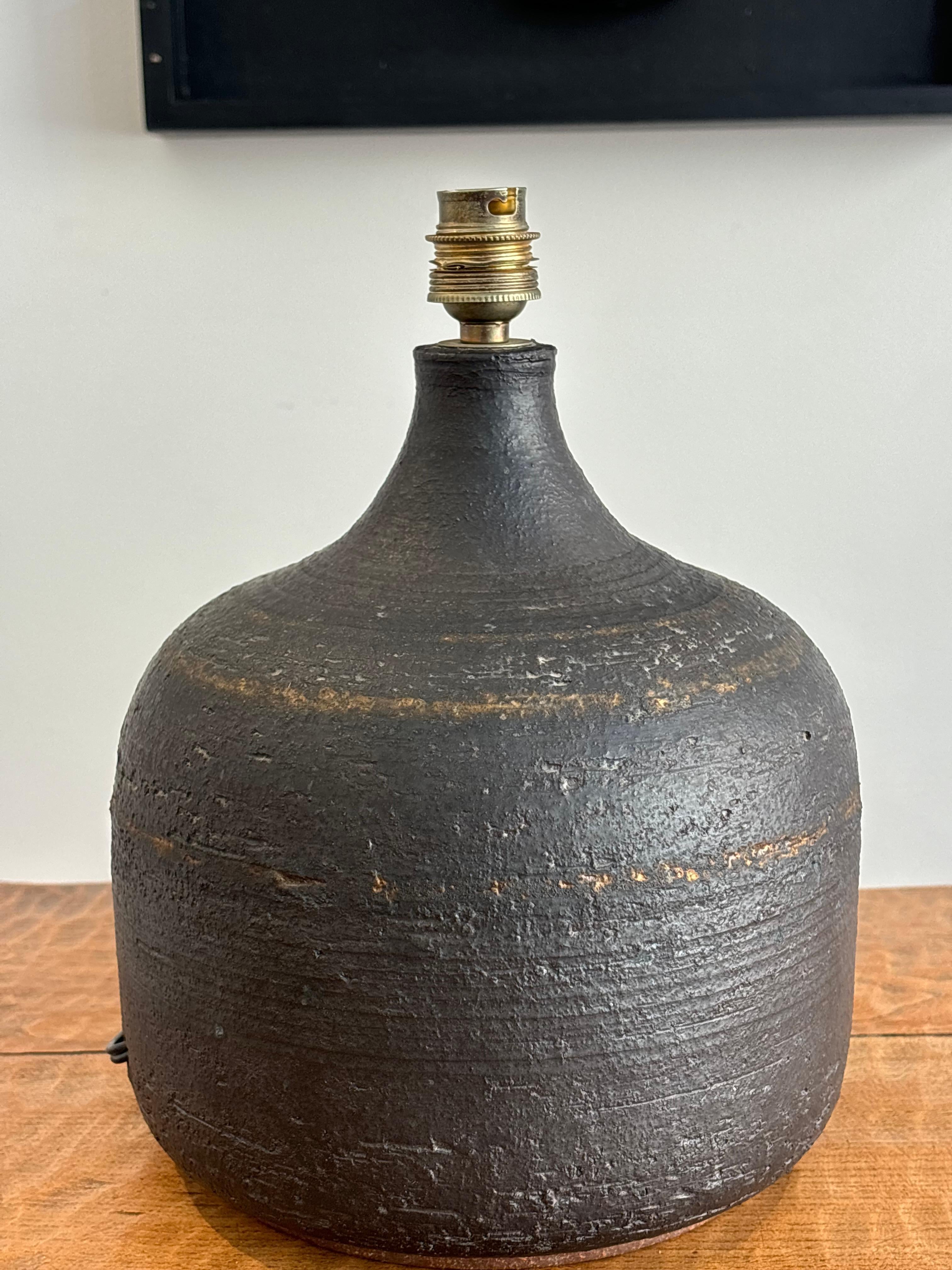 Table lamp by Jacques Pouchain for Dieulfilt