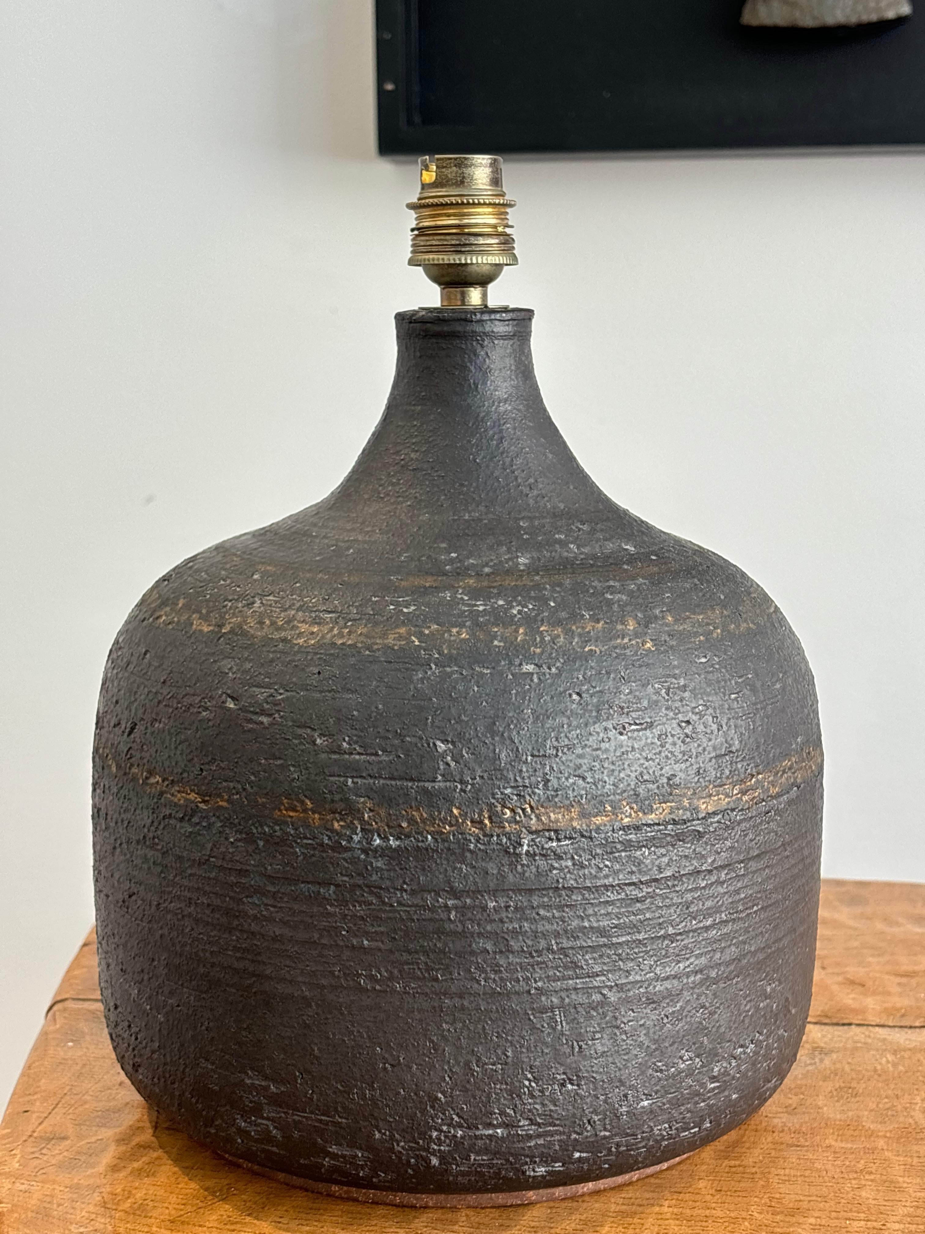 Table lamp by Jacques Pouchain for Dieulfilt