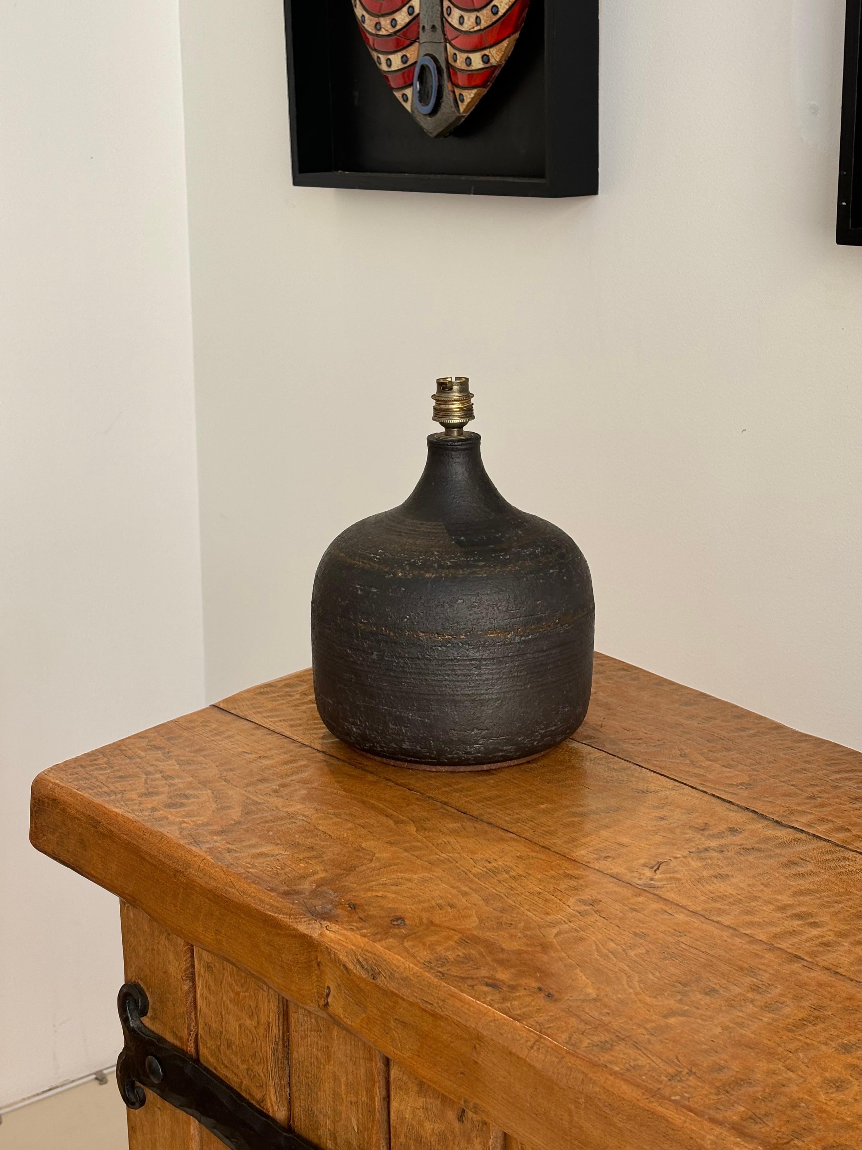 Table lamp by Jacques Pouchain for Dieulfilt