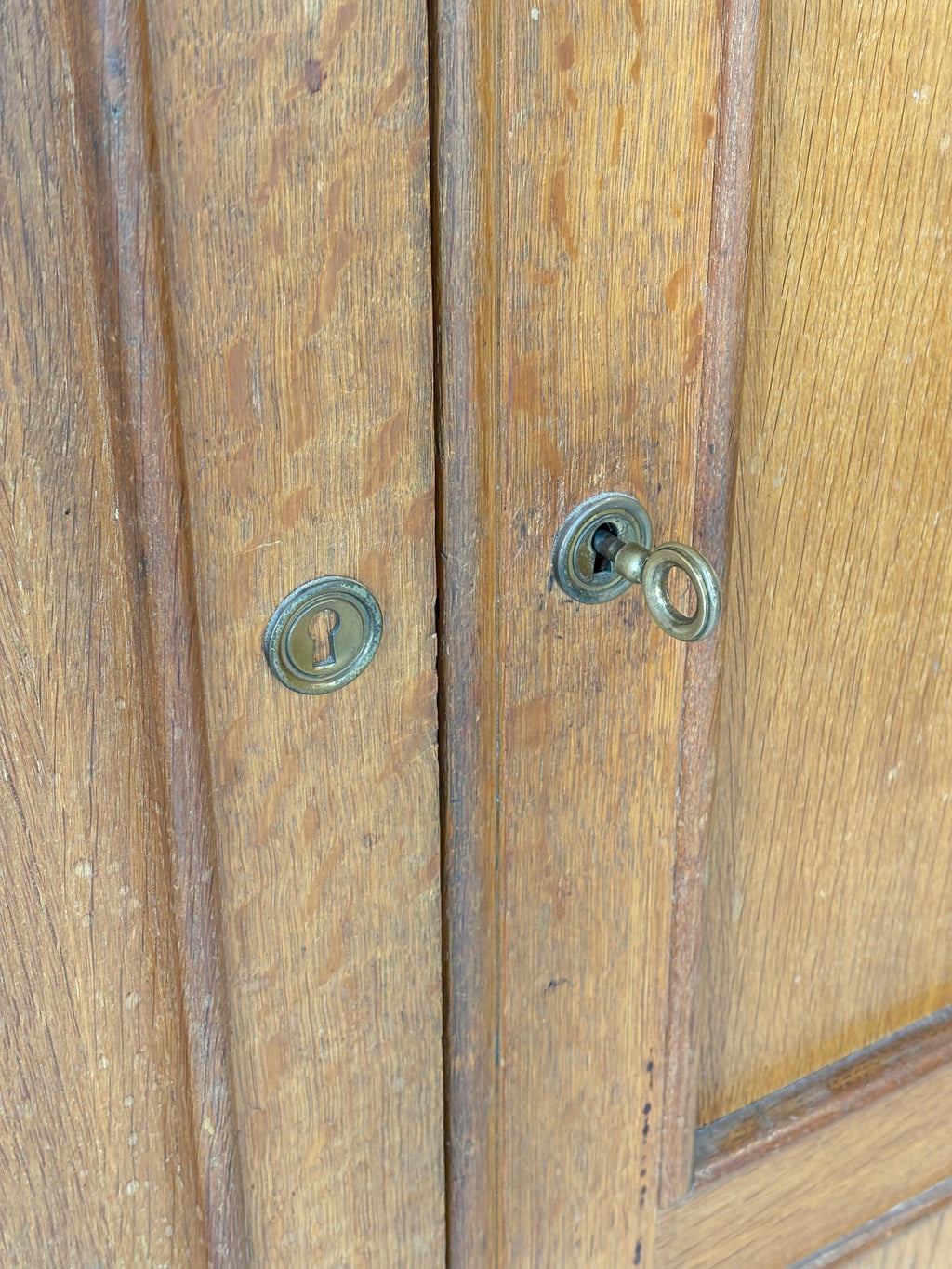 Jacques Adnet wardrobes in oak and formica circa 1950