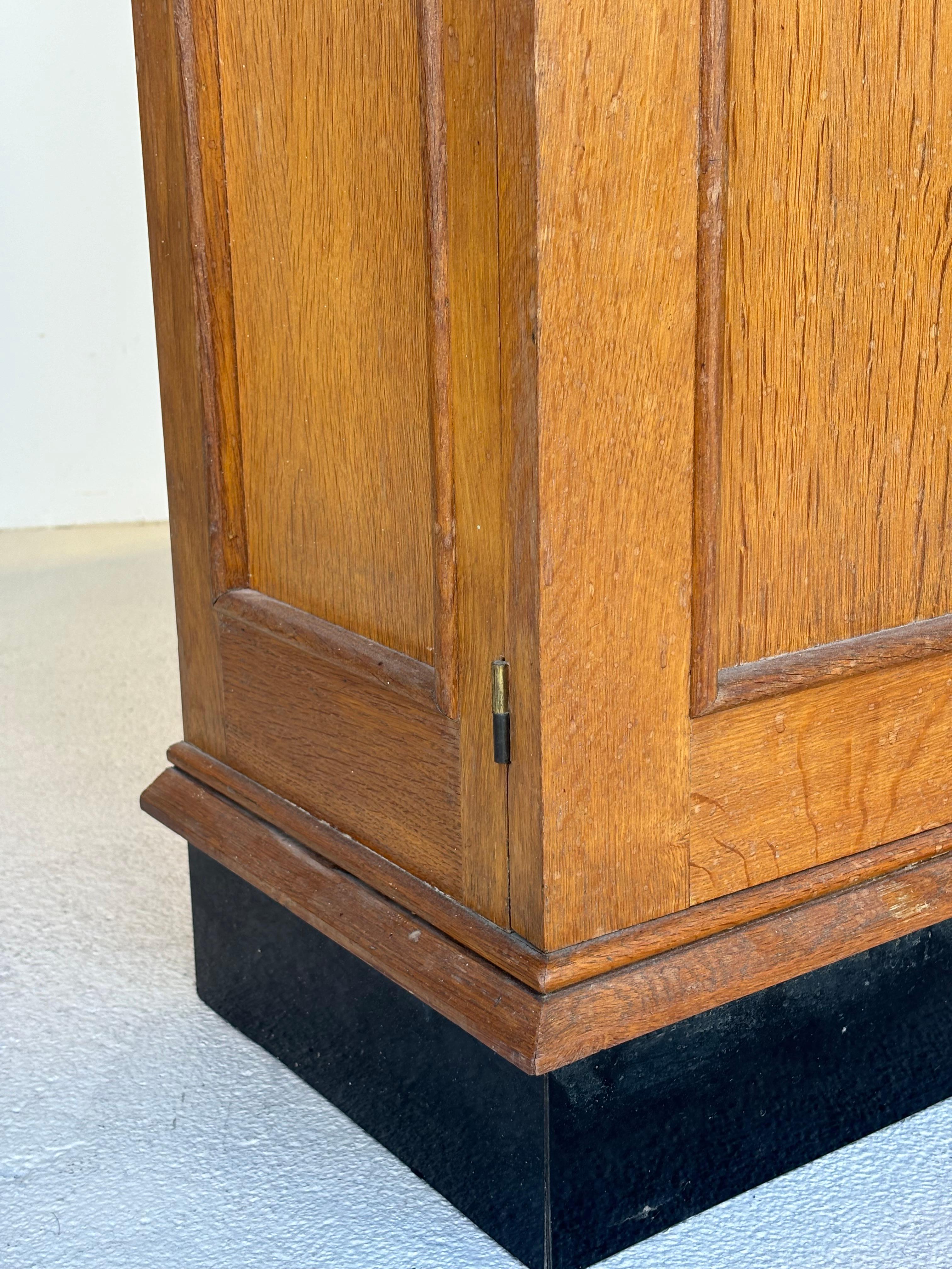 Jacques Adnet wardrobes in oak and formica circa 1950