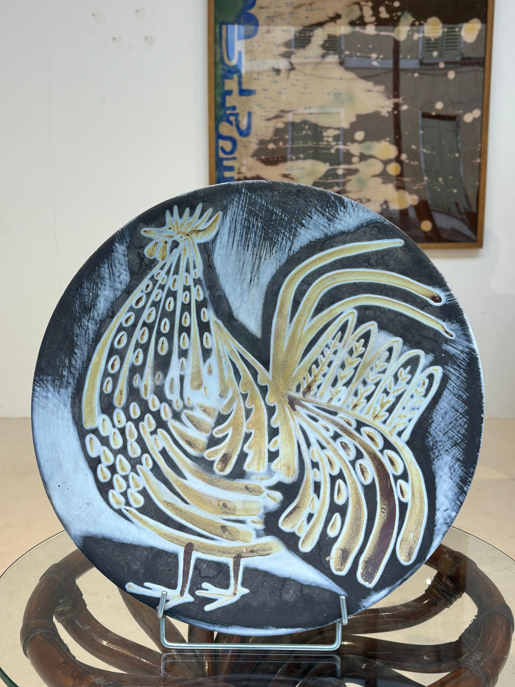 Nice and large plate by Roger Capron