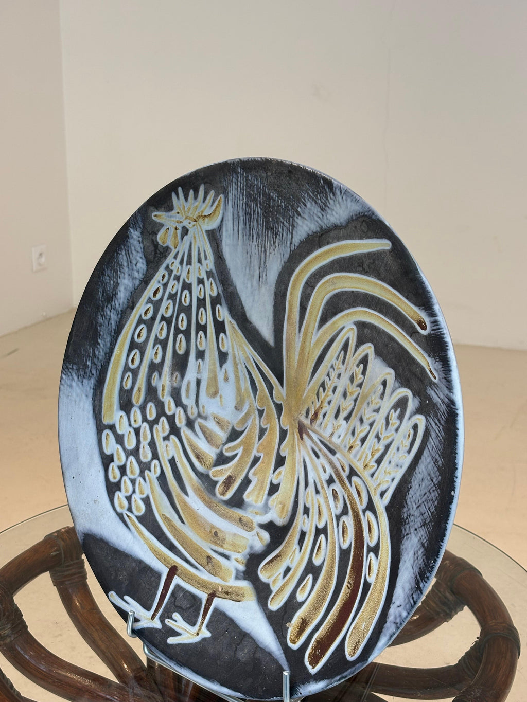Nice and large plate by Roger Capron