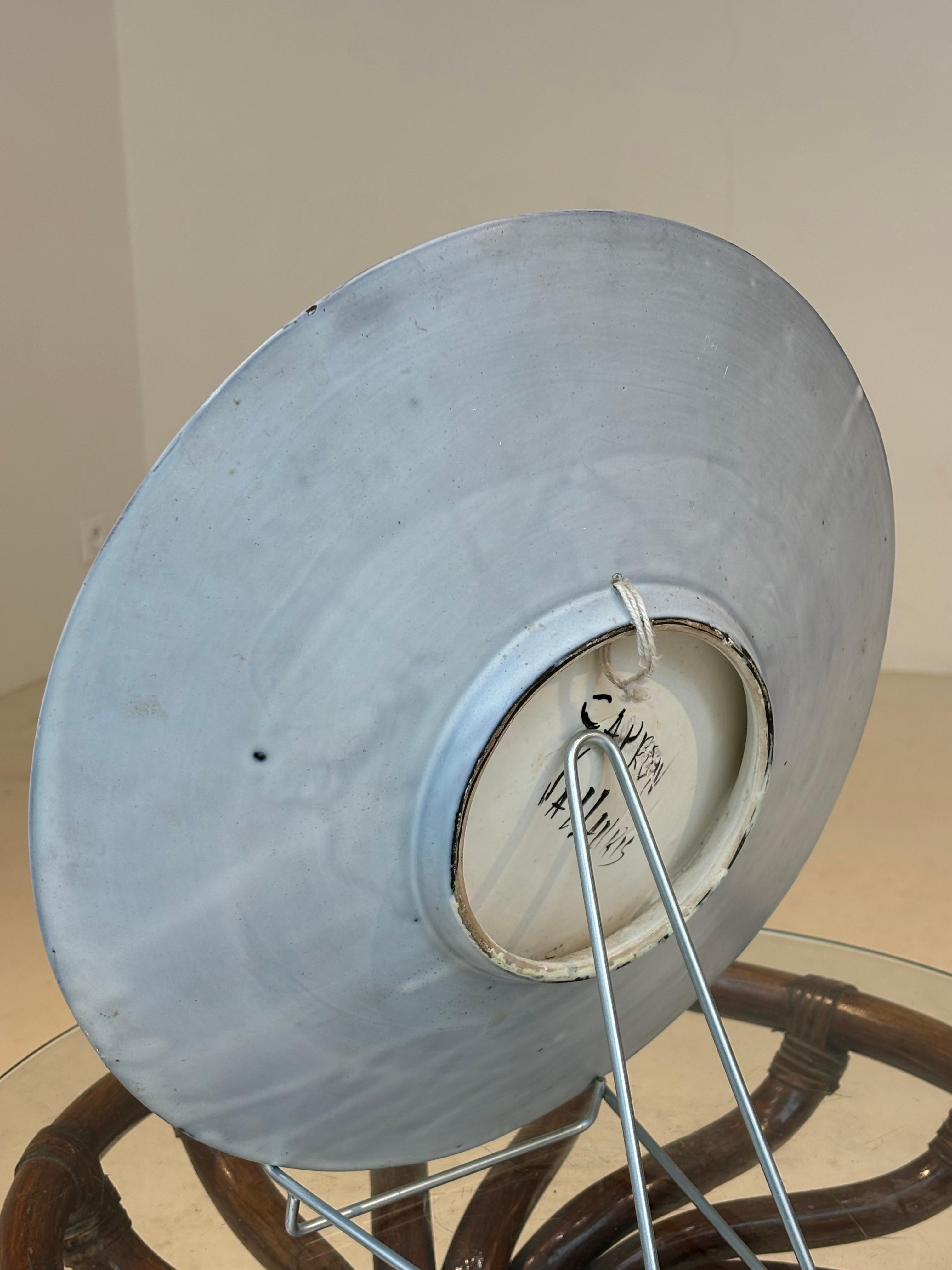 Nice and large plate by Roger Capron