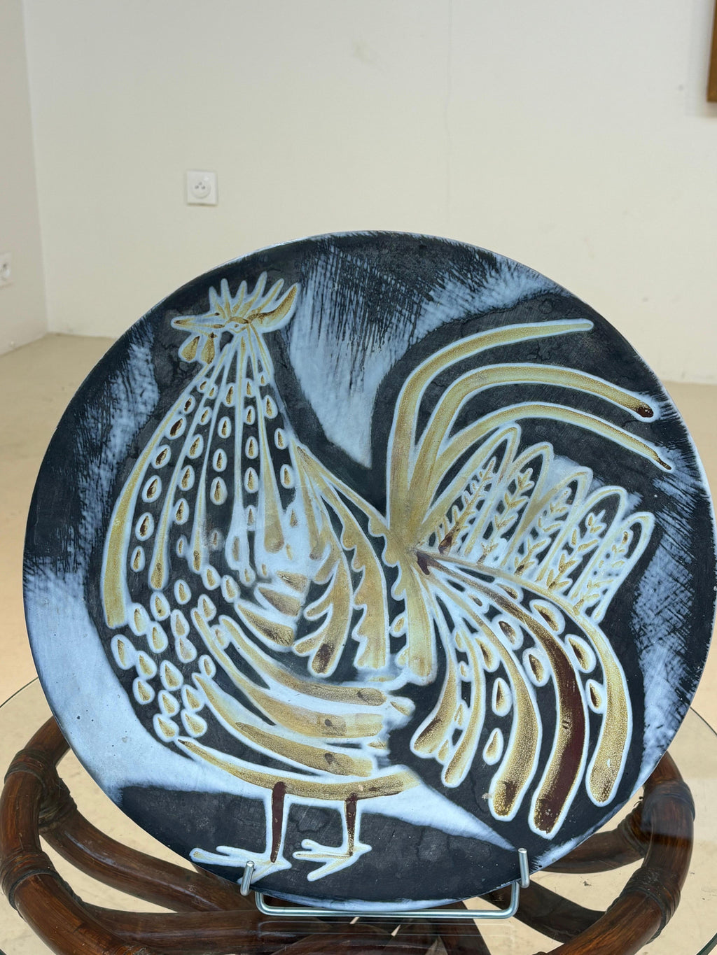 Nice and large plate by Roger Capron