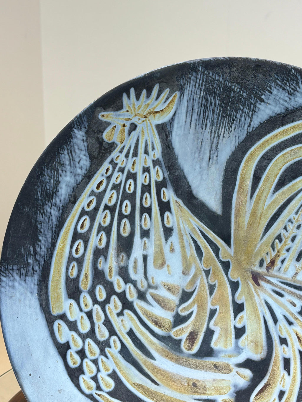 Nice and large plate by Roger Capron