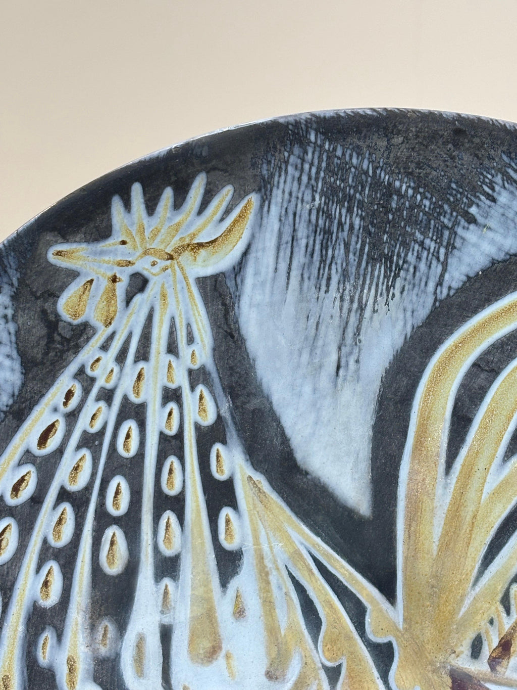 Nice and large plate by Roger Capron