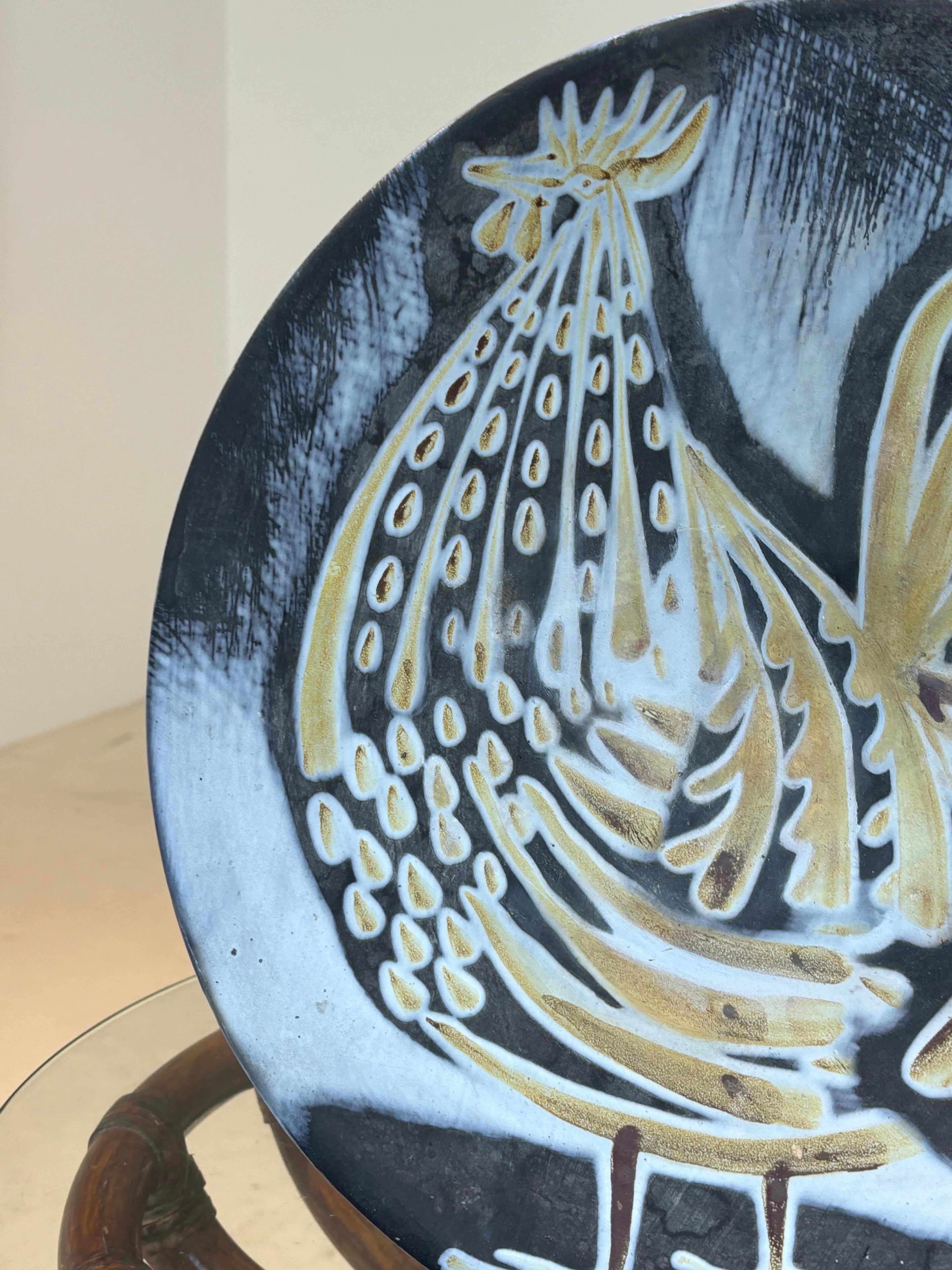 Nice and large plate by Roger Capron