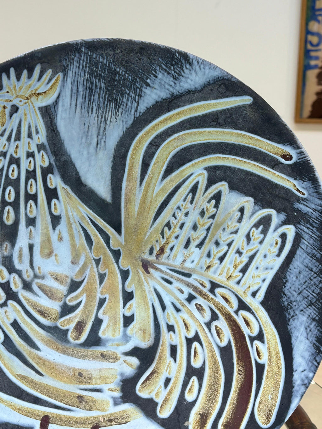 Nice and large plate by Roger Capron