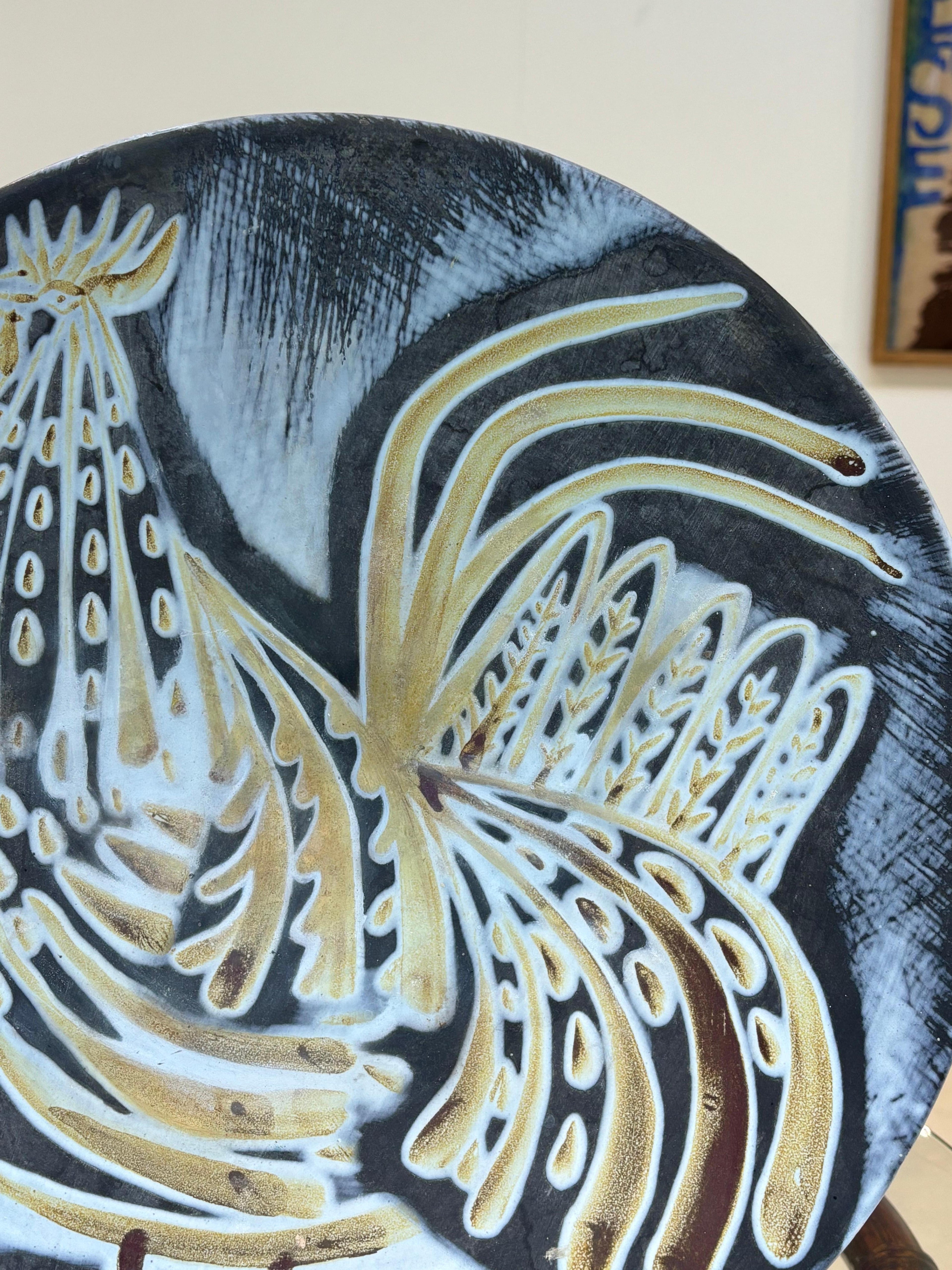 Nice and large plate by Roger Capron