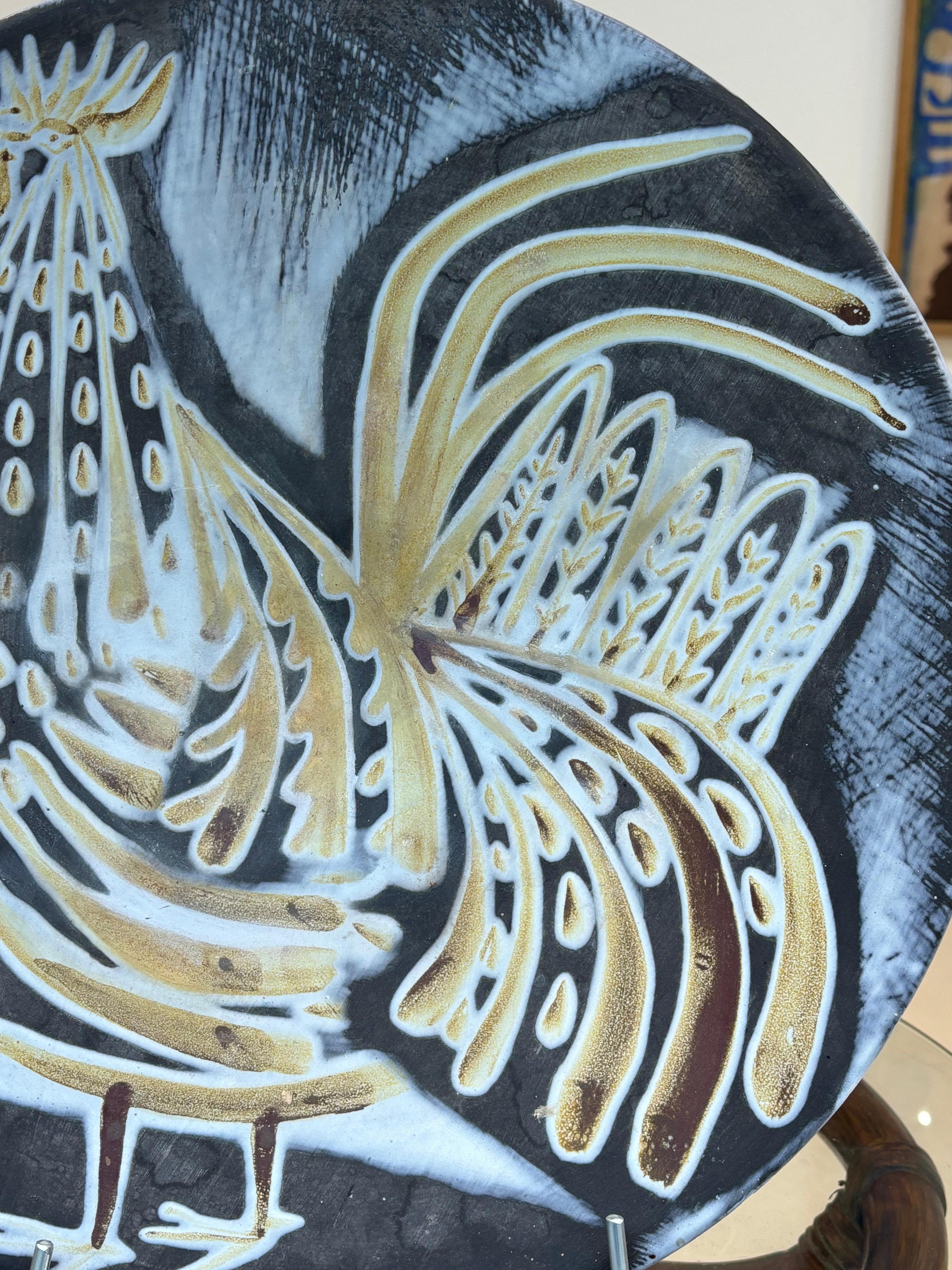 Nice and large plate by Roger Capron