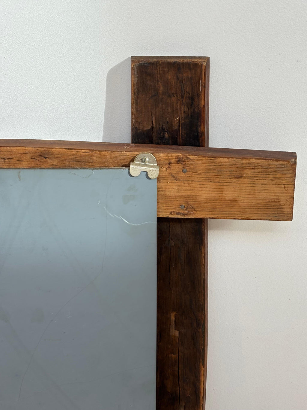 Large Brutalist french mirror circa 1960