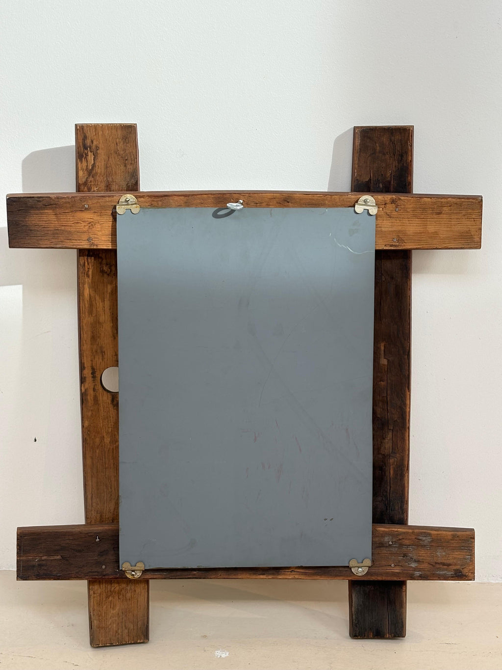Large Brutalist french mirror circa 1960