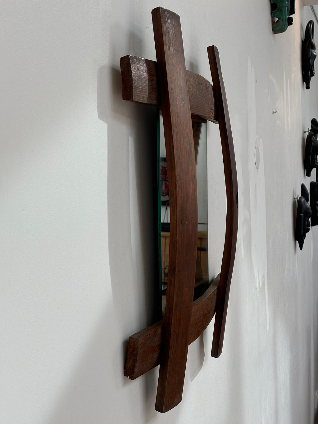 Large Brutalist french mirror circa 1960