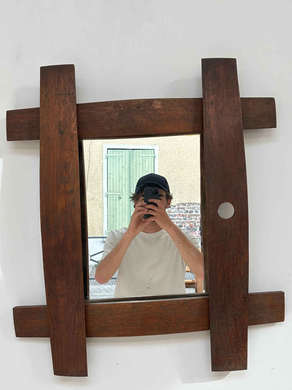 Large Brutalist french mirror circa 1960