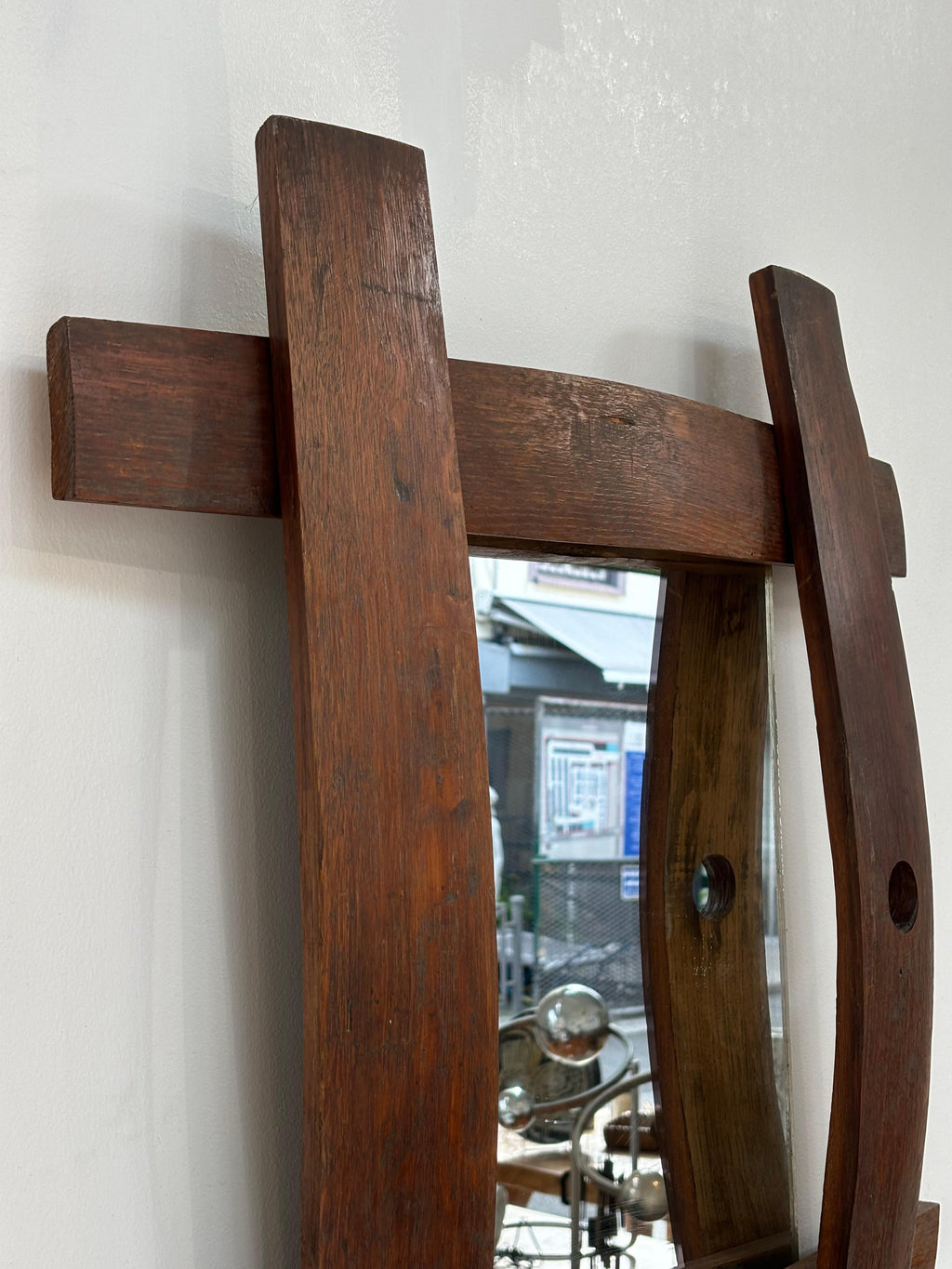 Large Brutalist french mirror circa 1960