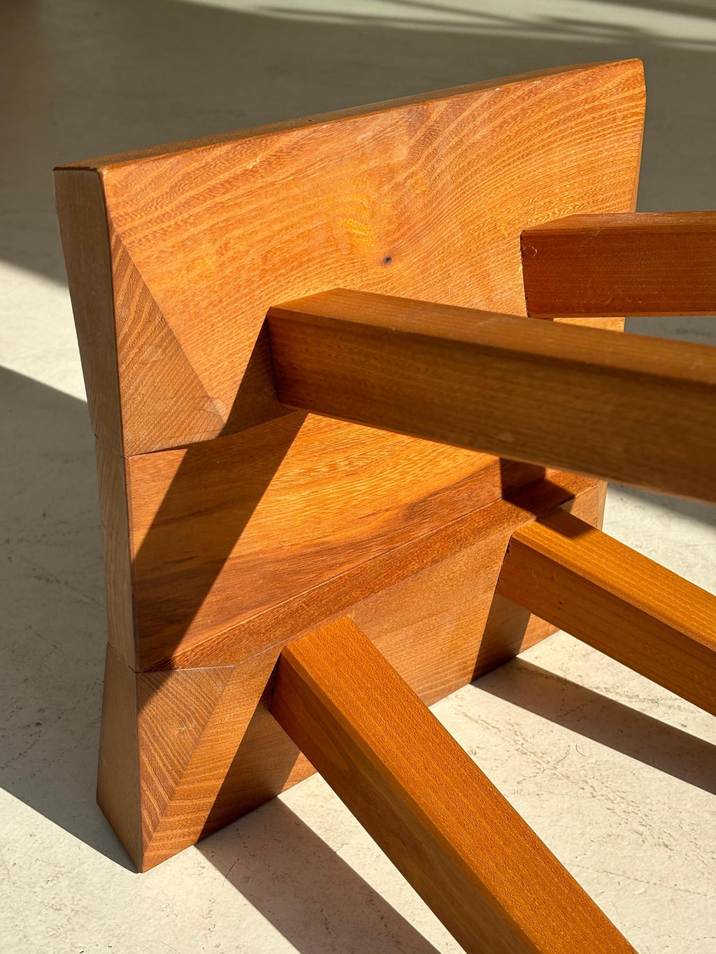 Stool by Claude De Moyen in elm