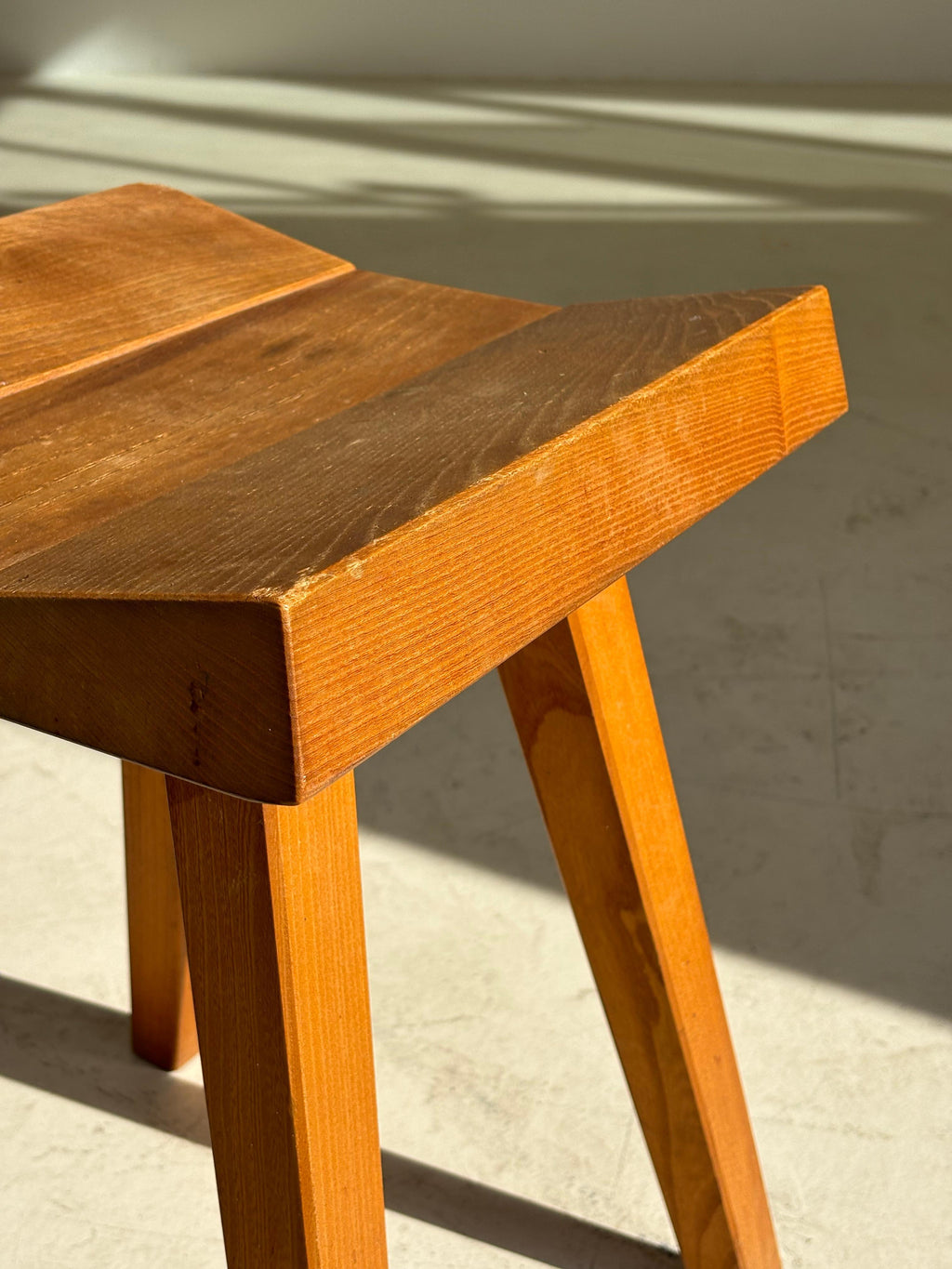 Stool by Claude De Moyen in elm