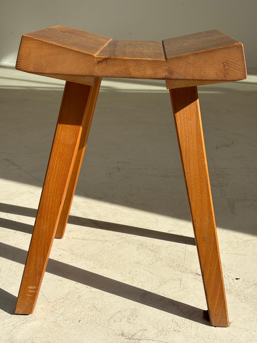 Stool by Claude De Moyen in elm