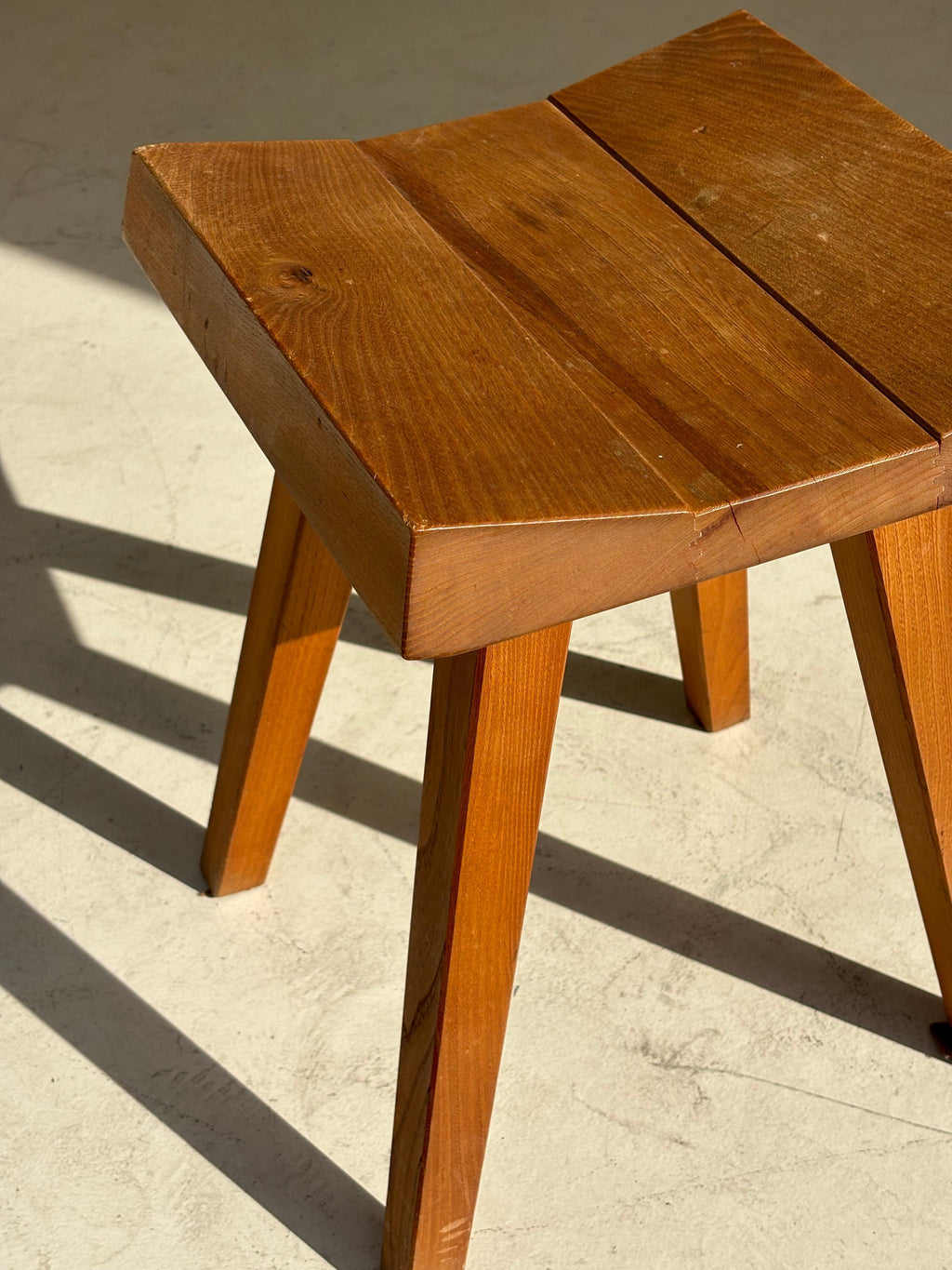 Stool by Claude De Moyen in elm