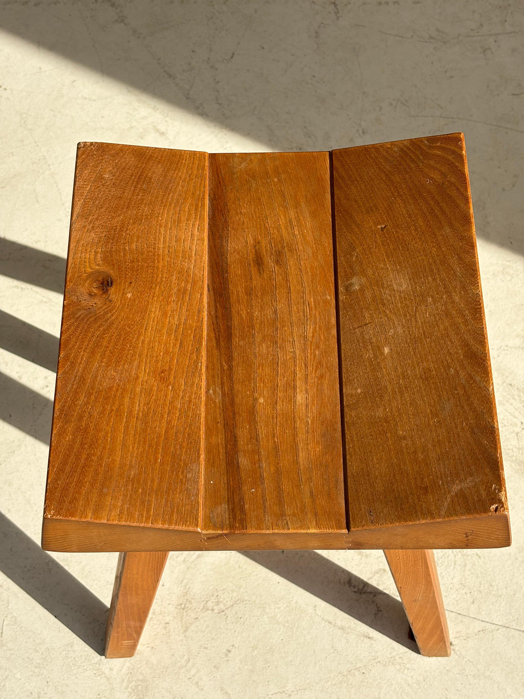 Stool by Claude De Moyen in elm