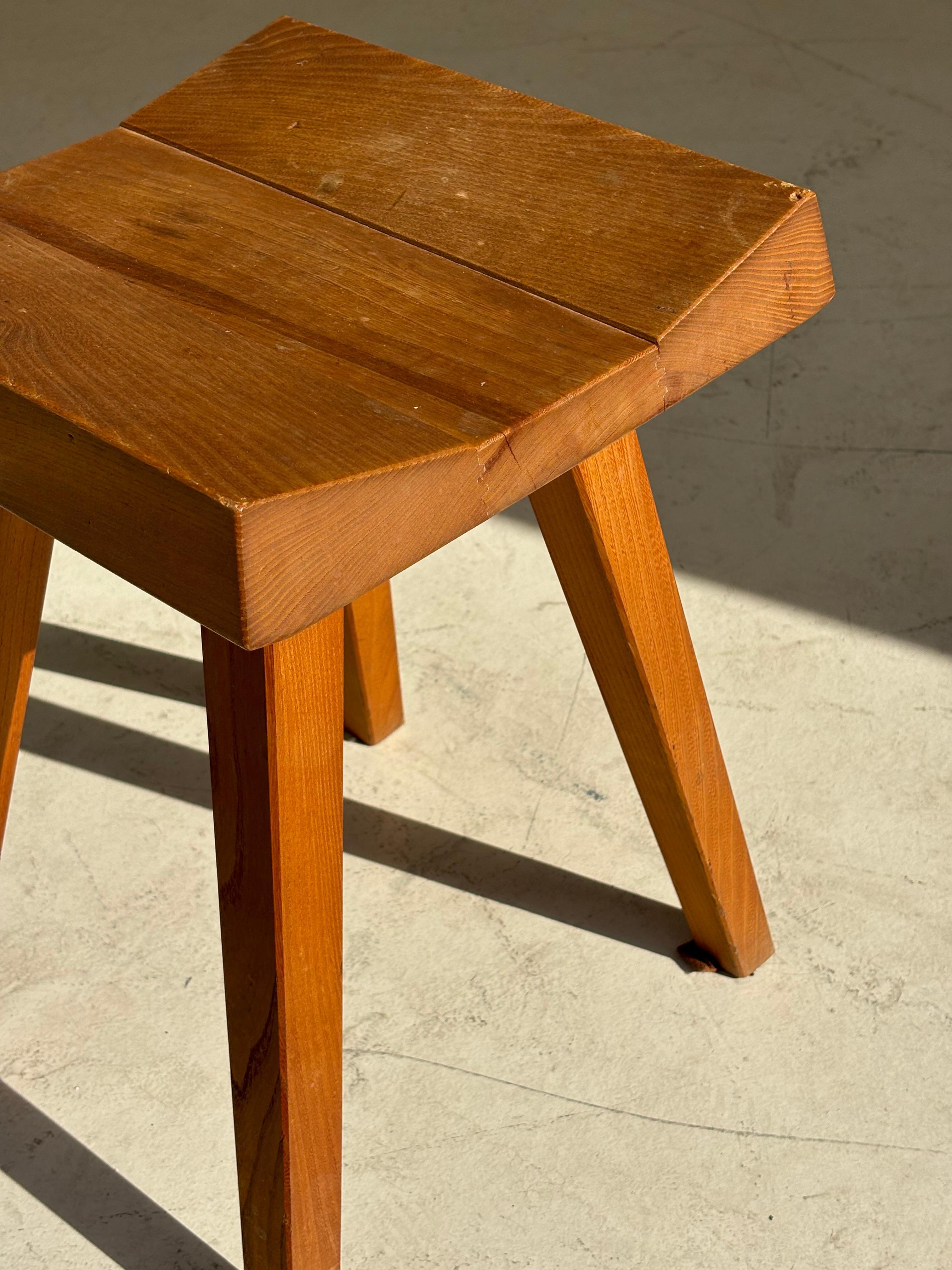 Stool by Claude De Moyen in elm