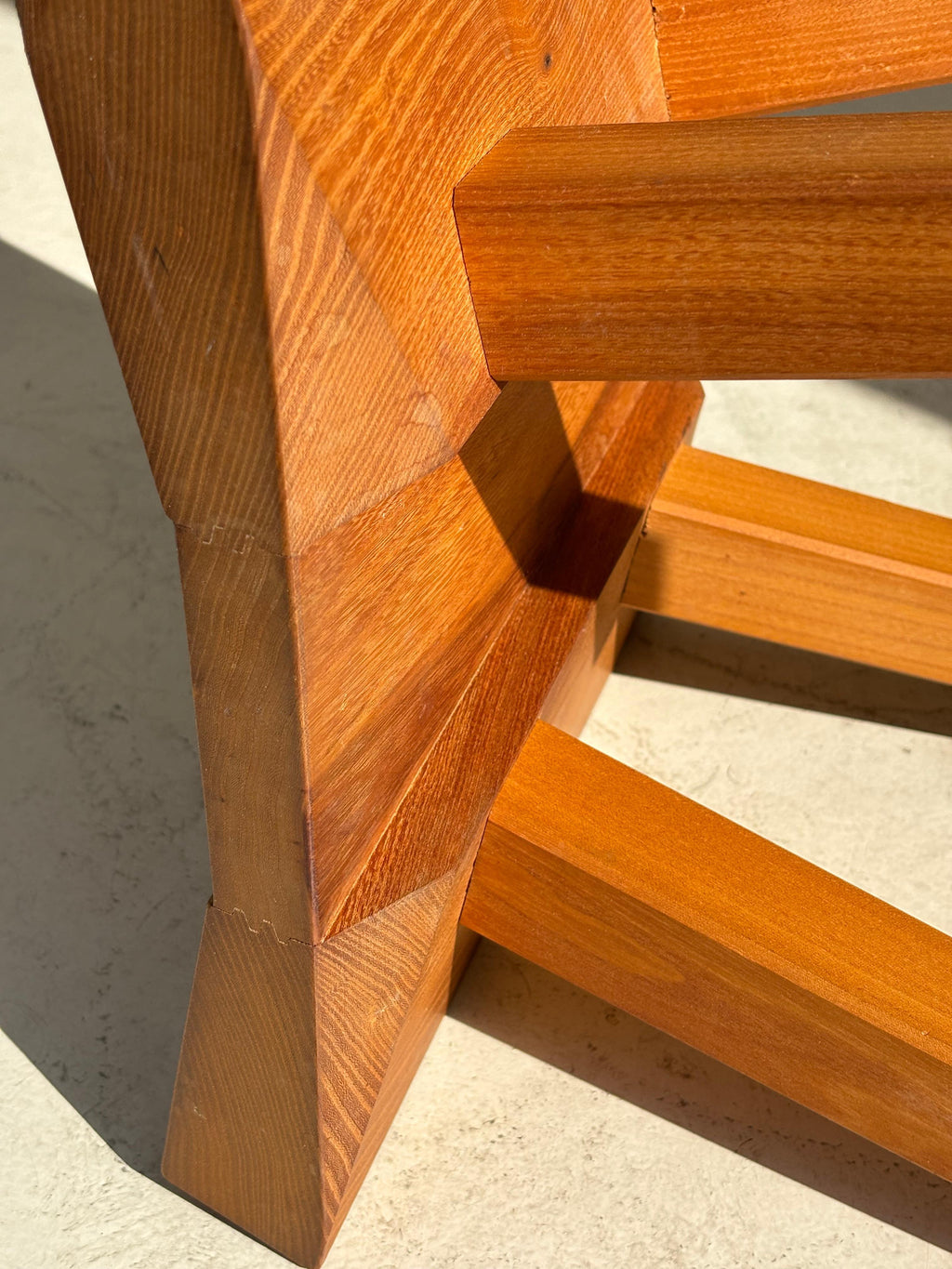 Stool by Claude De Moyen in elm
