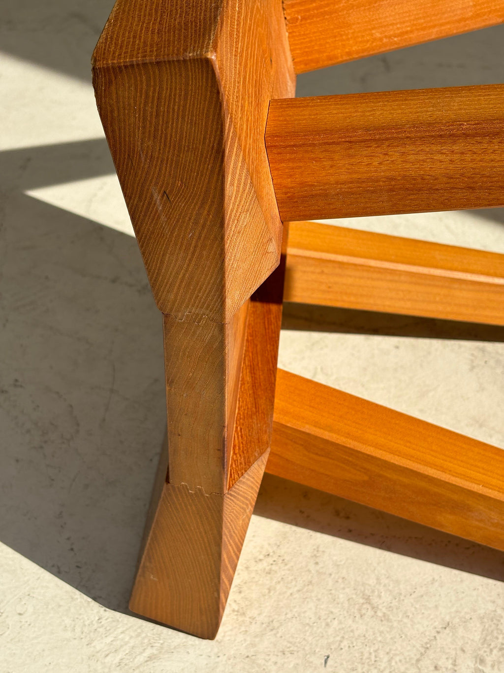 Stool by Claude De Moyen in elm